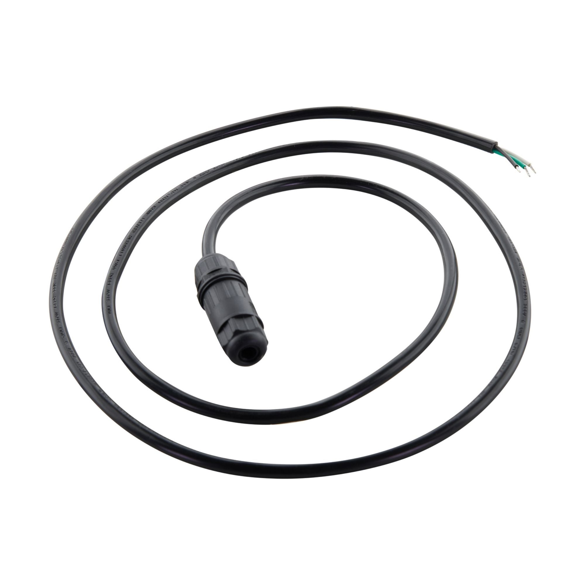 Whip Connector; 5.5 Ft. IP68 Rated Black - Bees Lighting