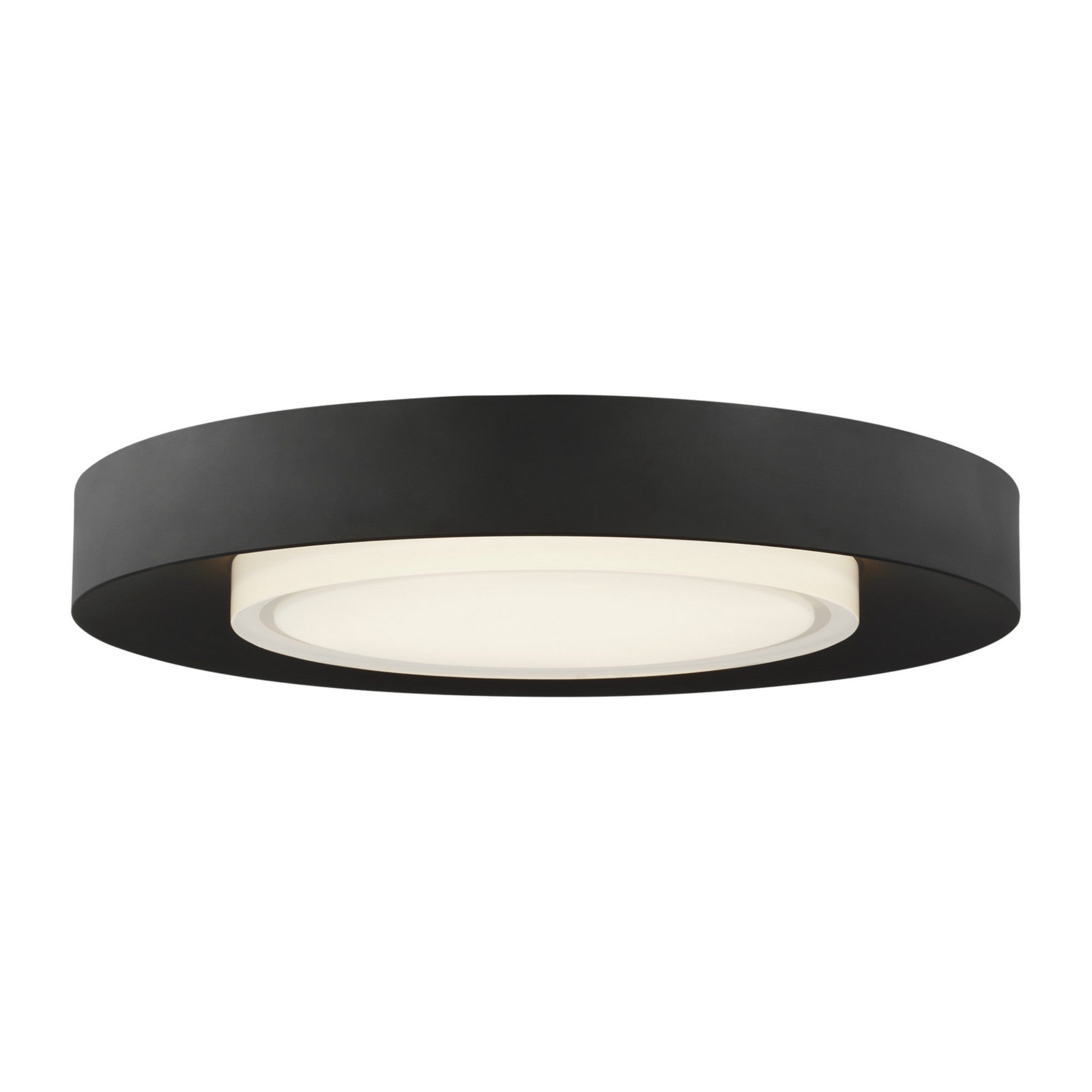 Hilo 16" LED Flush Mount, 120-277V, Nightshade Black Finish - Bees Lighting