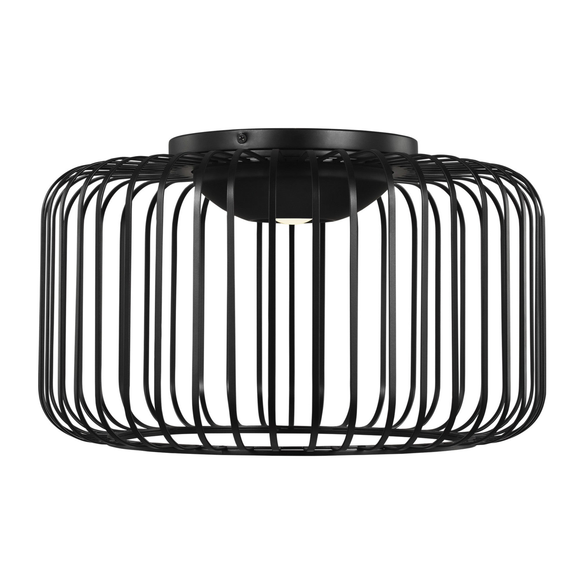 Kai 15" LED Flush Mount, Nightshade Black Finish - Bees Lighting