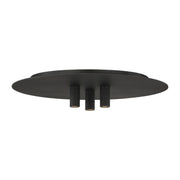 Ponte 16" LED Flush Mount, 120V, Nightshade Black Finish - Bees Lighting