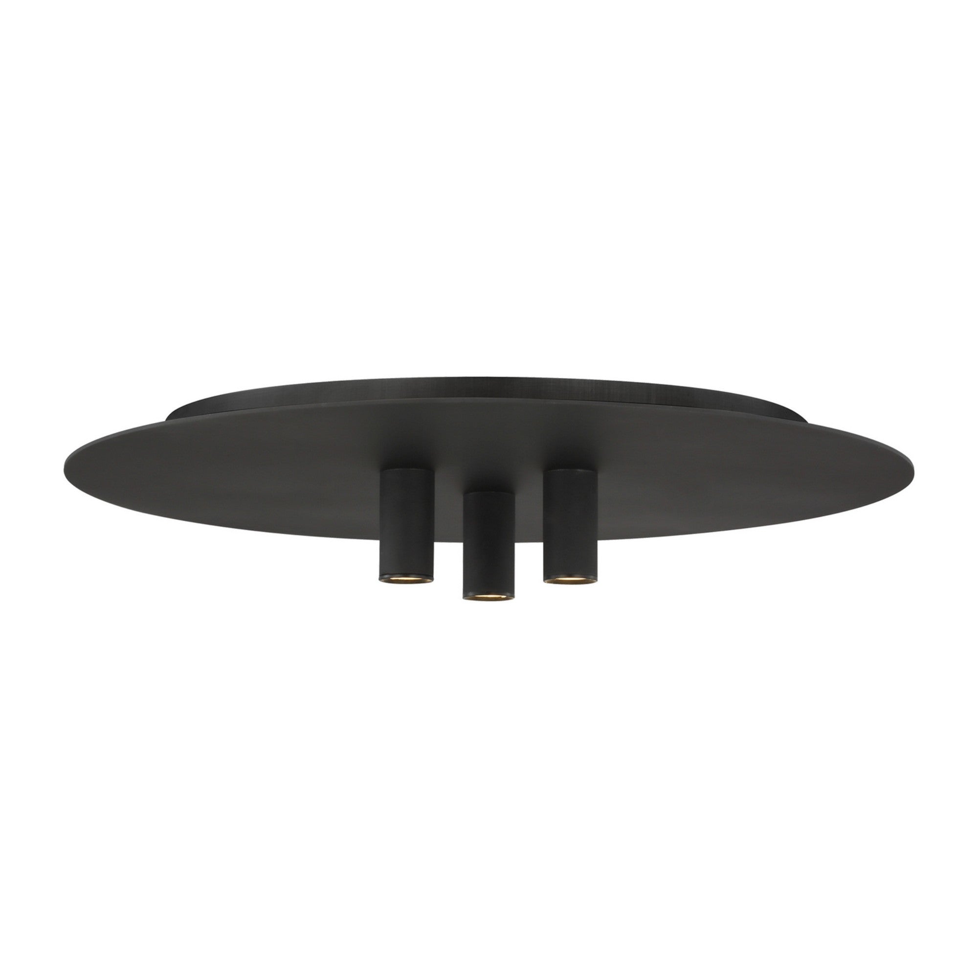 Ponte 16" LED Flush Mount, 120V, Nightshade Black Finish - Bees Lighting