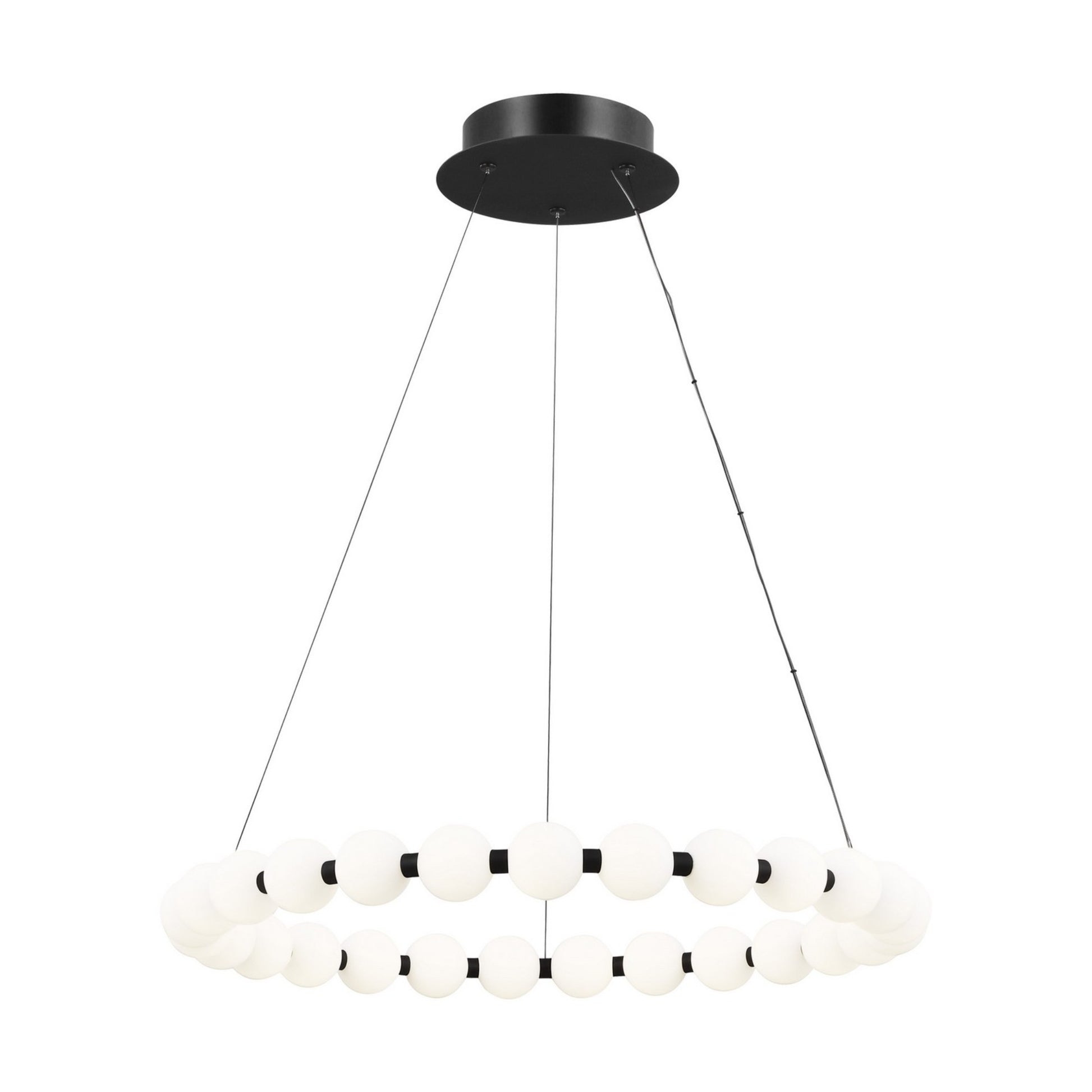 Orbet 30" Chandelier, Nightshade Black Finish - Bees Lighting