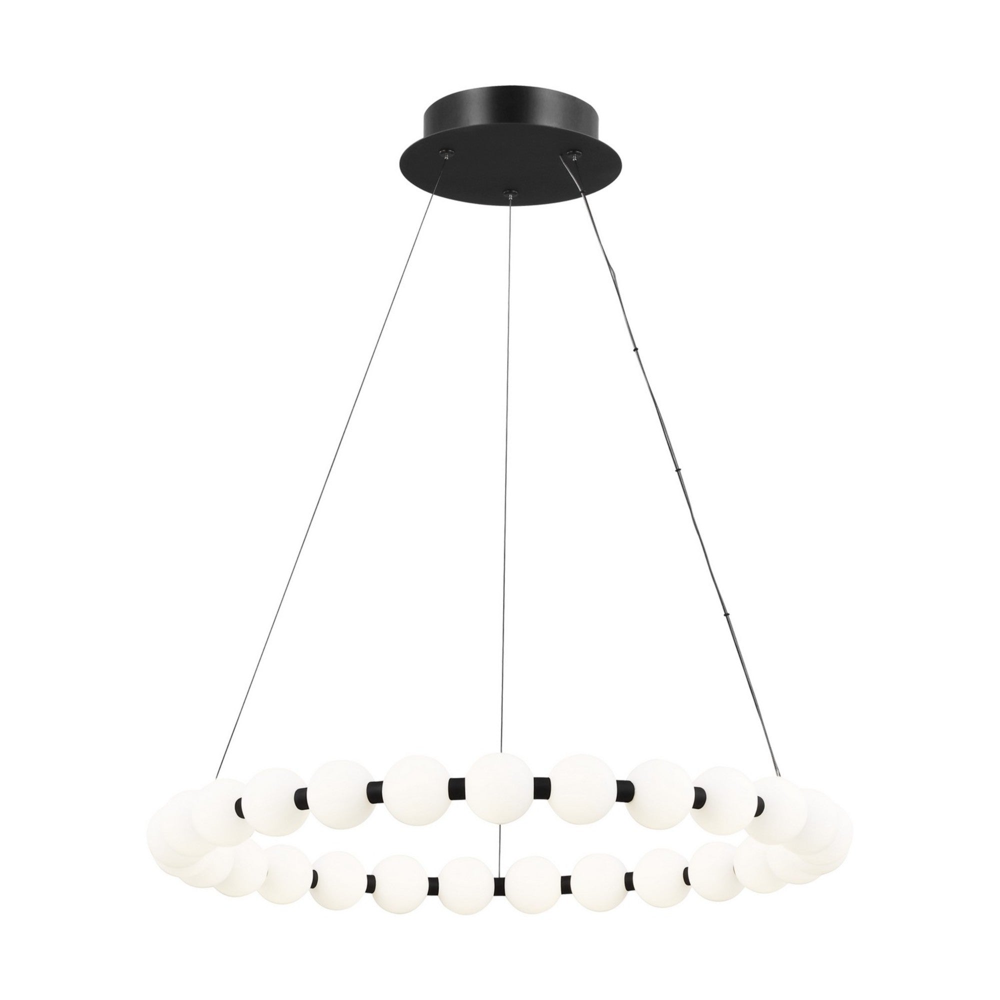 Orbet 30" Chandelier, Nightshade Black Finish - Bees Lighting