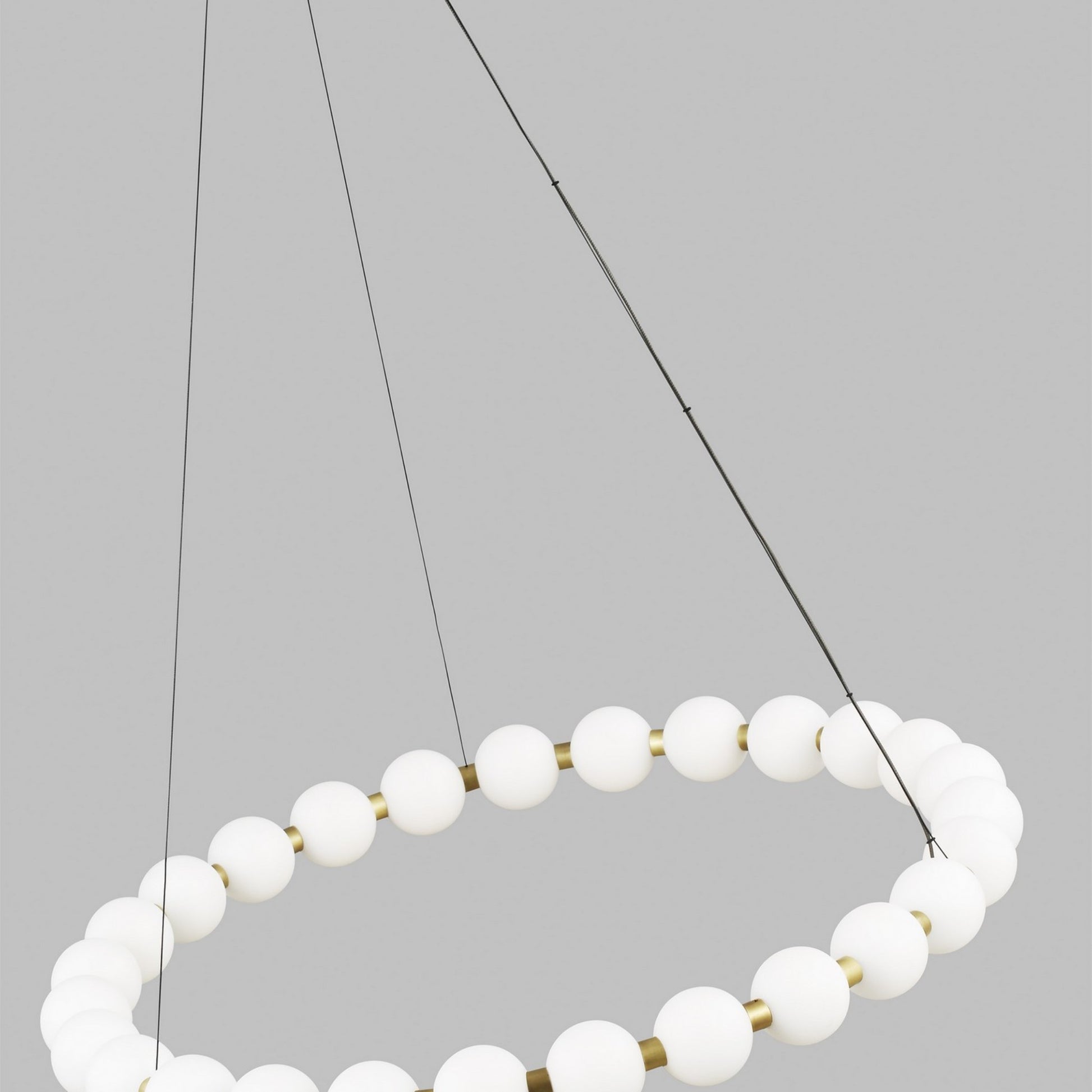 Orbet 30" Chandelier, Natural Brass Finish - Bees Lighting