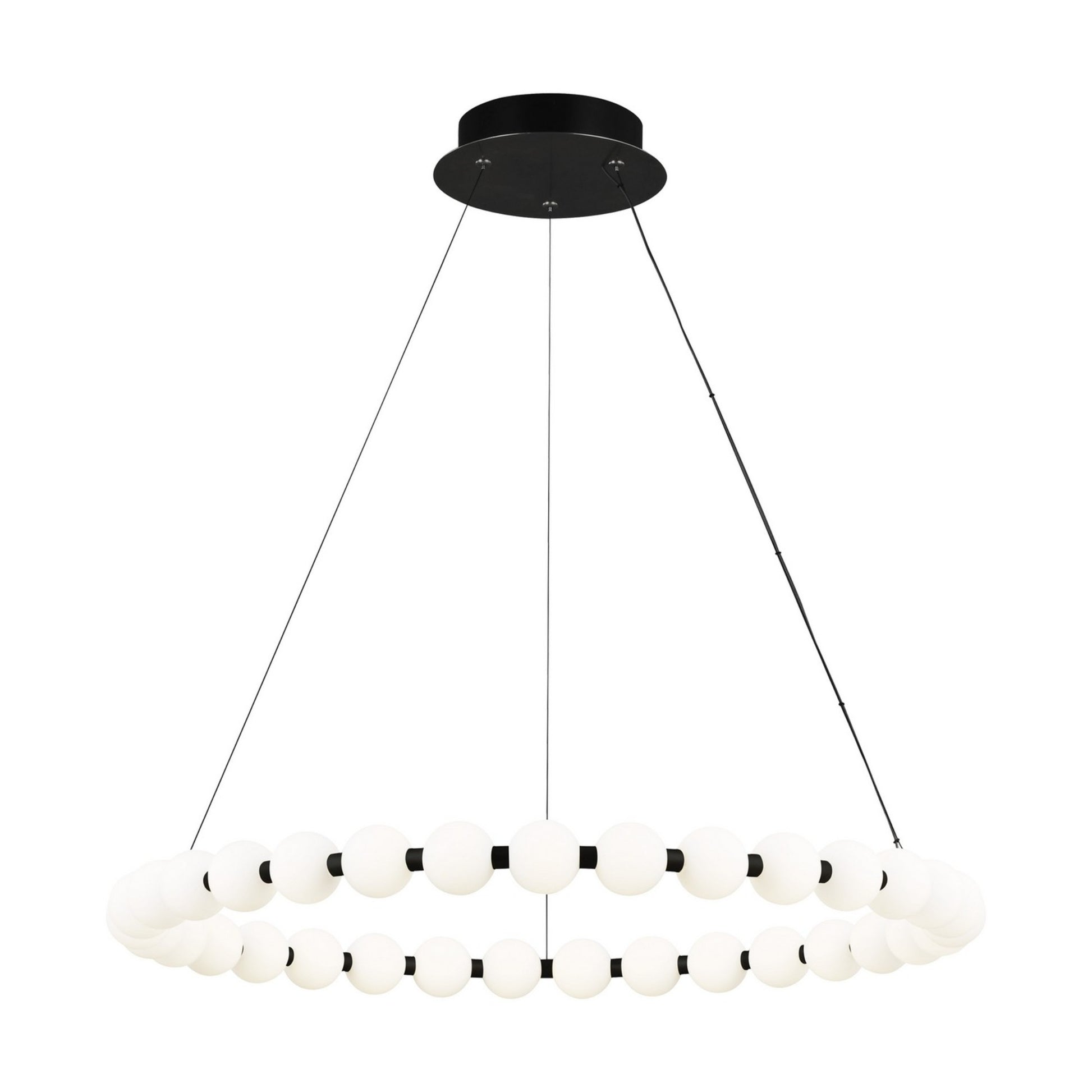 Orbet 36" Chandelier, Nightshade Black Finish - Bees Lighting