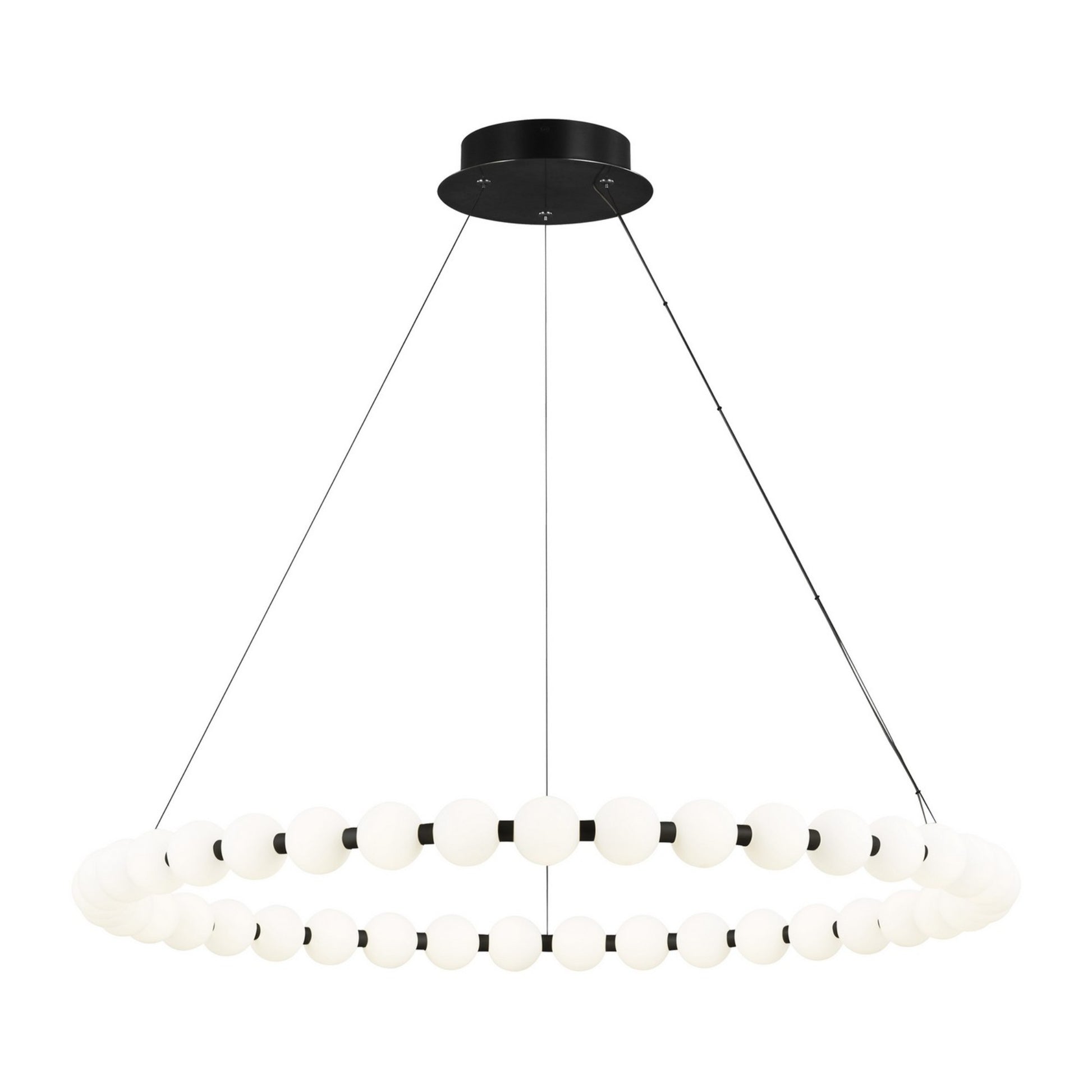 Orbet 42" Chandelier, Nightshade Black Finish - Bees Lighting