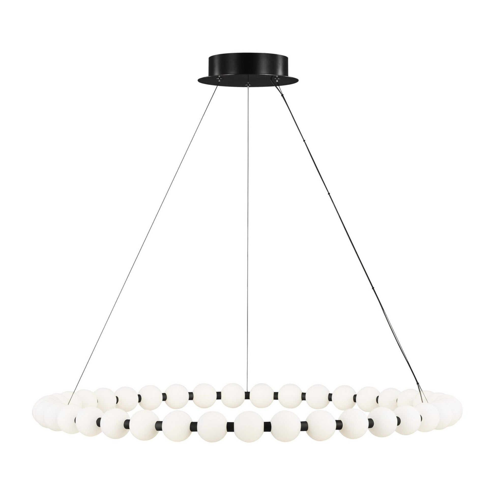 Orbet 42" Chandelier, Nightshade Black Finish - Bees Lighting
