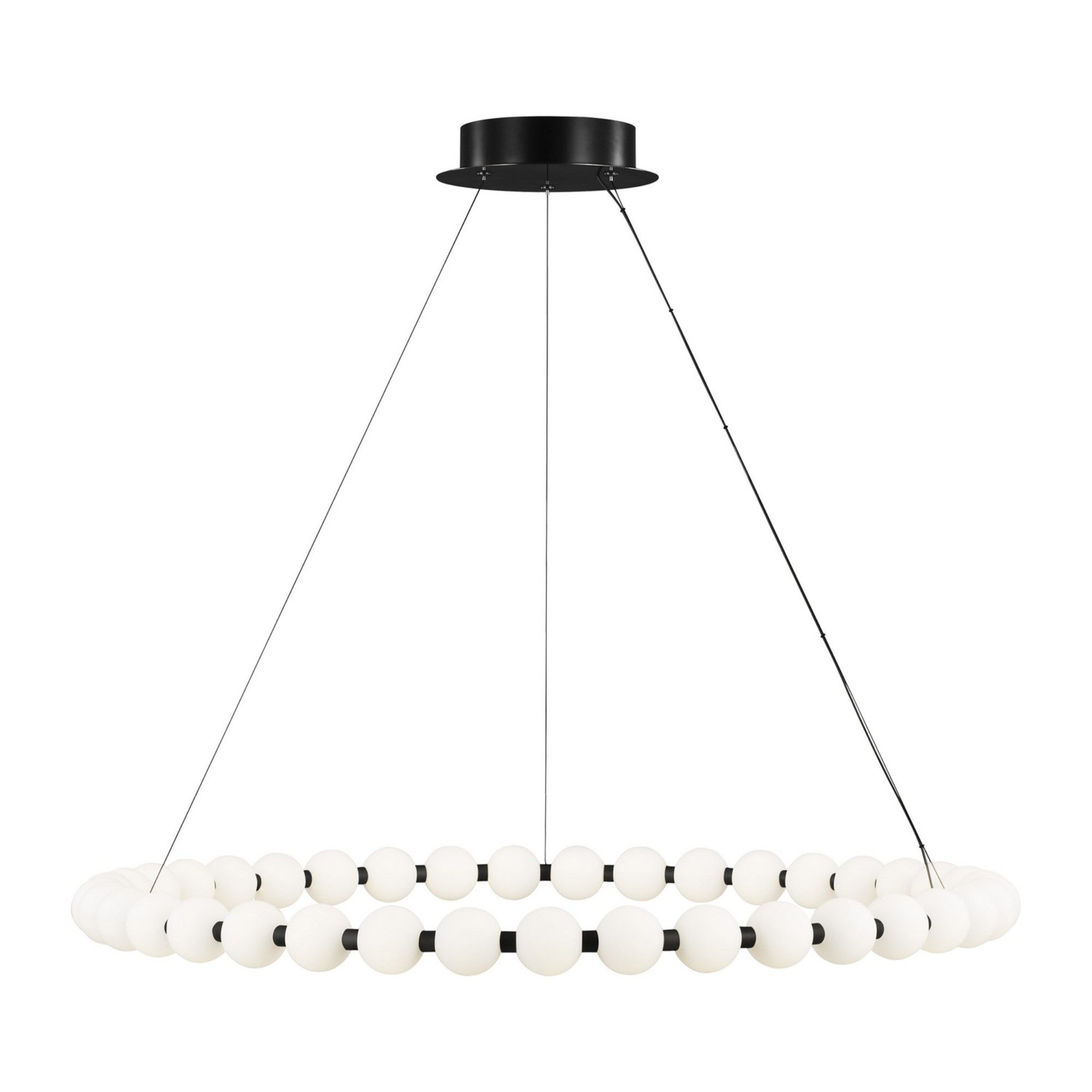 Orbet 42" Chandelier, Nightshade Black Finish - Bees Lighting