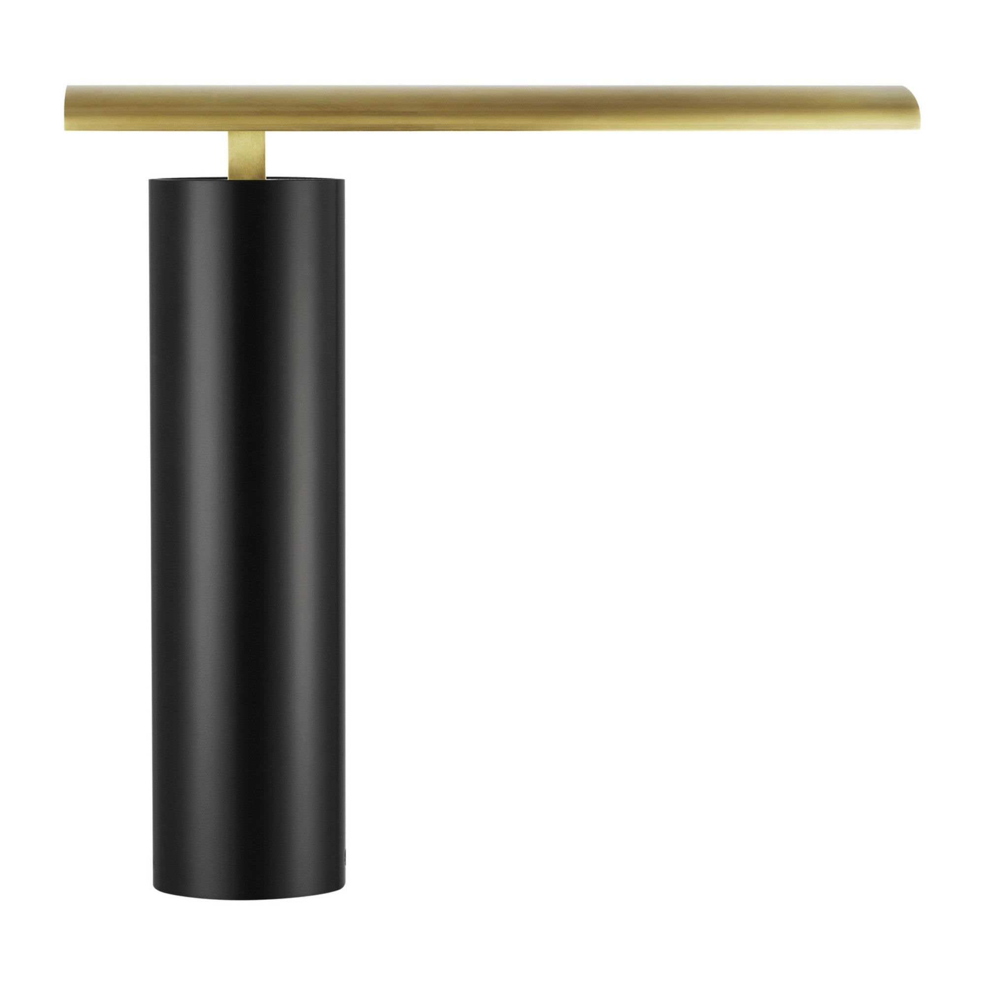 Kadia 16" LED Table Lamp, 120-240V, Natural Brass Finish - Bees Lighting
