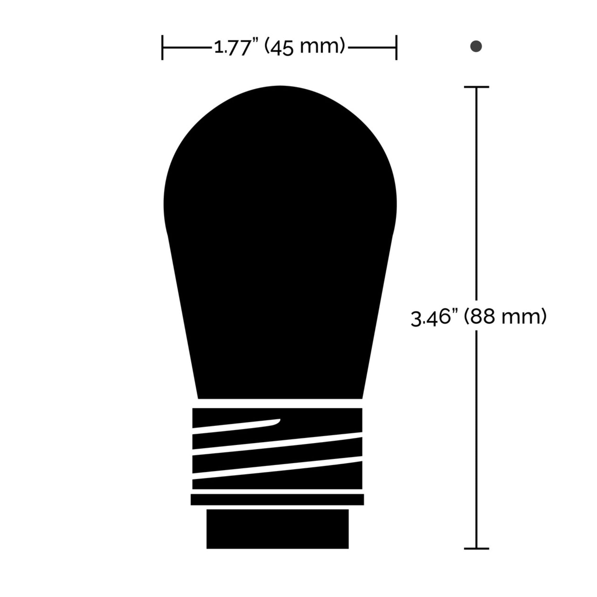 Starfish S14 Wi-Fi Smart LED Bulb, String Lamp Replacement, 2700K with RGBW, 12V, 2 Per Box - Bees Lighting