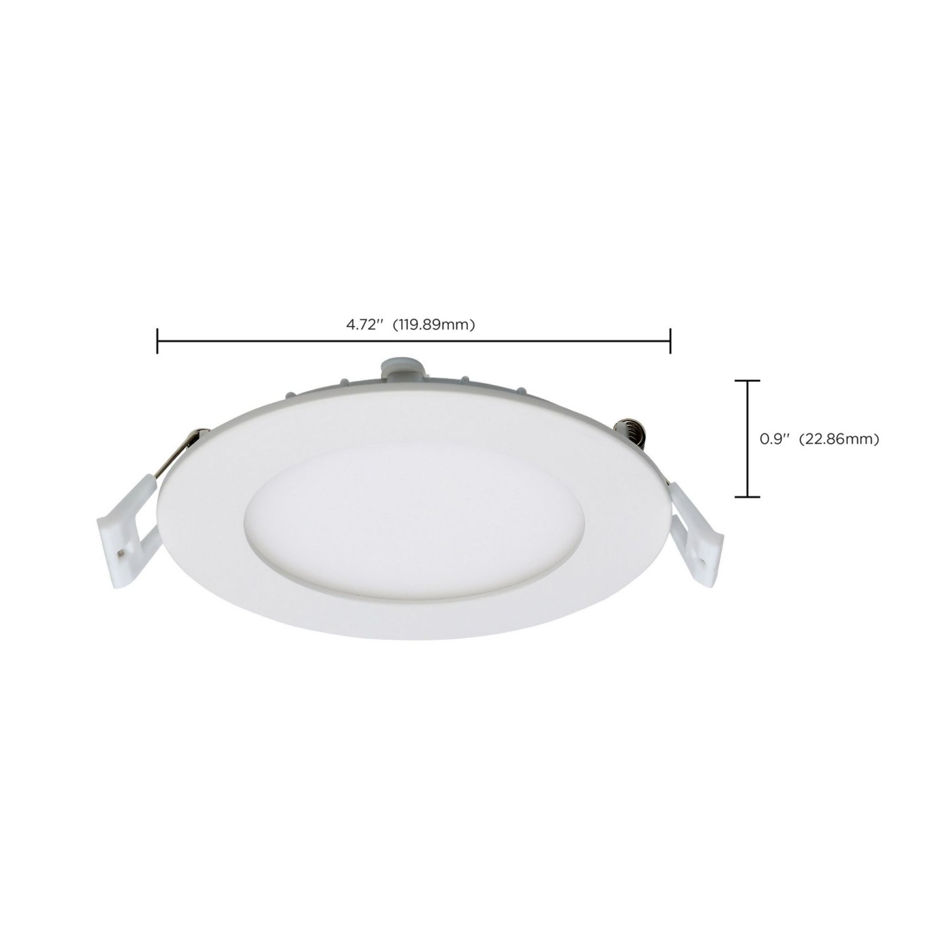 Edge-Lit 4" Round Canless LED Recessed Light, 10W, 650 Lm, 5-CCT - Bees Lighting