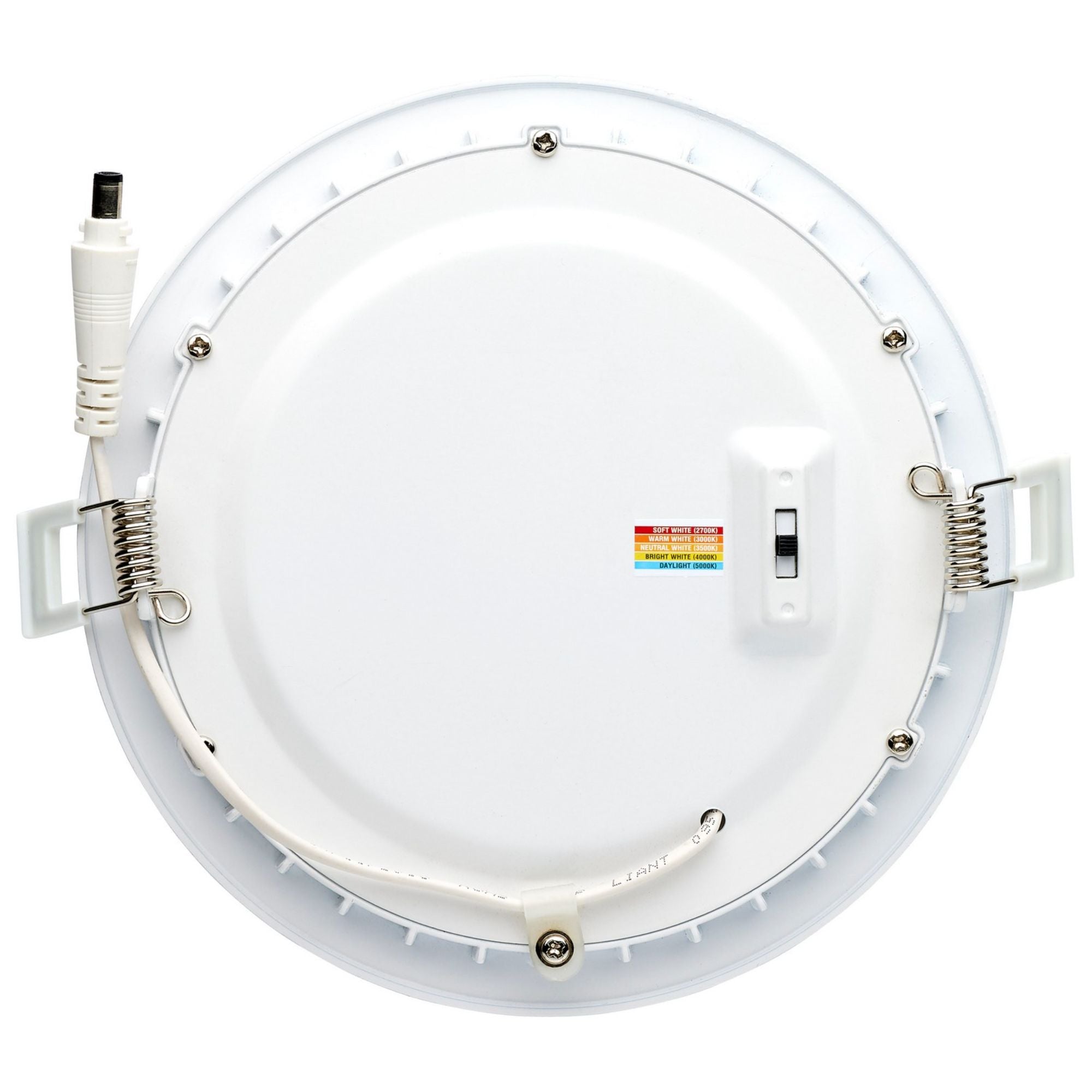 Edge-Lit 6" Round Canless LED Recessed Light, 12W, 900 Lm, 5-CCT - Bees Lighting