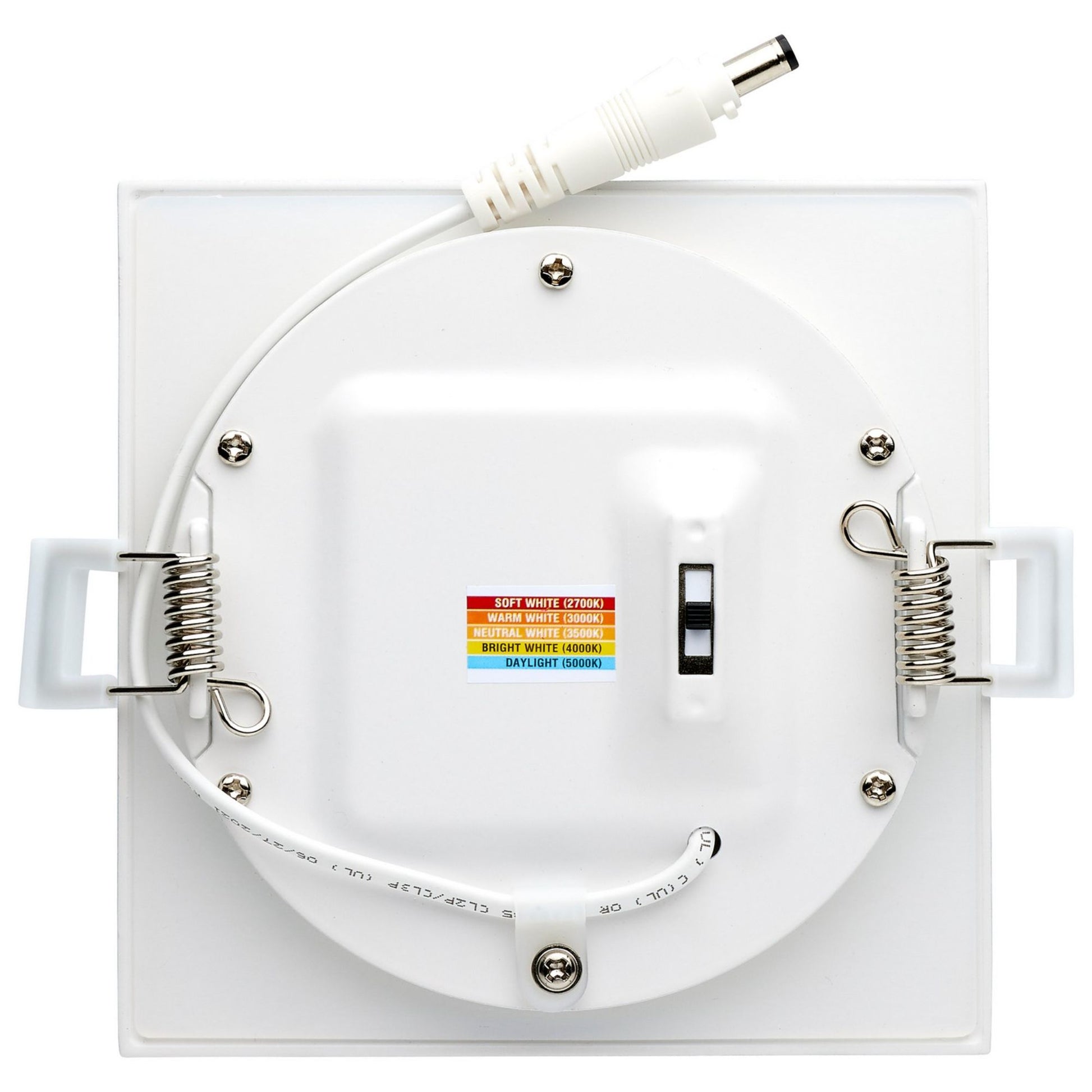 Edge-Lit 4" Square Canless LED Recessed Light, 10W, 600 Lm, 5-CCT - Bees Lighting
