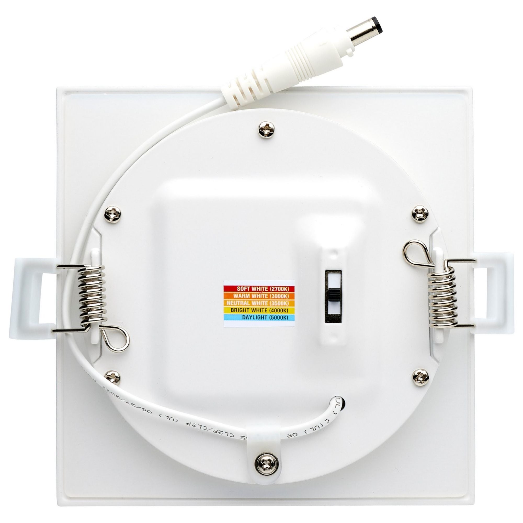 Edge-Lit 4" Square Canless LED Recessed Light, 10W, 600 Lm, 5-CCT - Bees Lighting