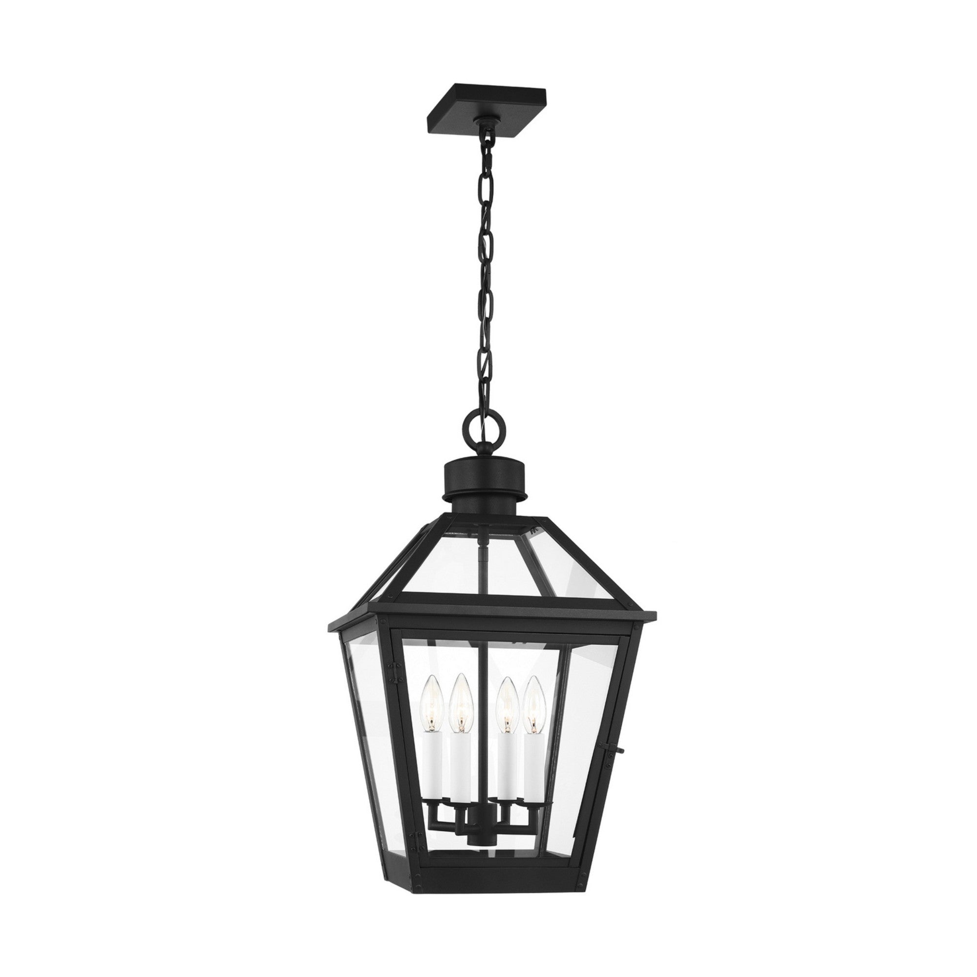 Hyannis 24" 4-Light Outdoor Pendant, Textured Black Finish - Bees Lighting