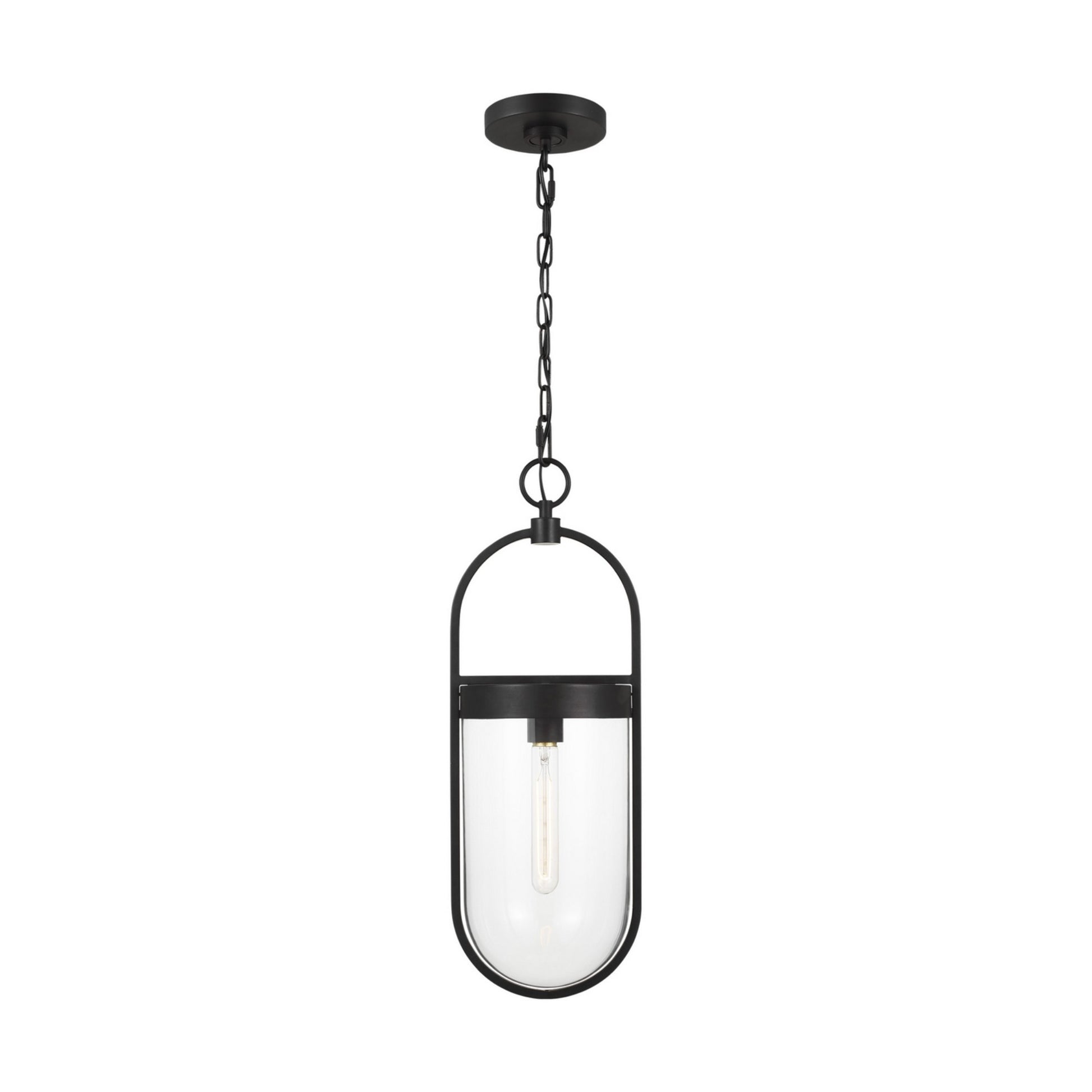 Blaine 8" Small Pendant, Aged Iron Finish - Bees Lighting