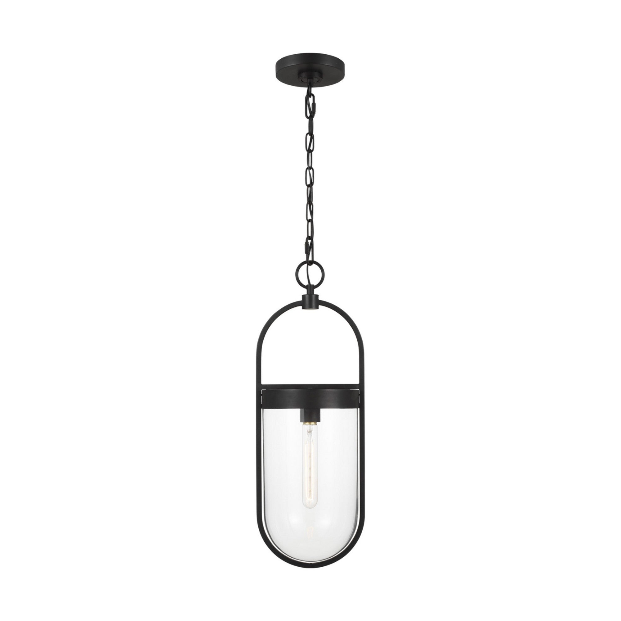 Blaine 8" Small Pendant, Aged Iron Finish - Bees Lighting