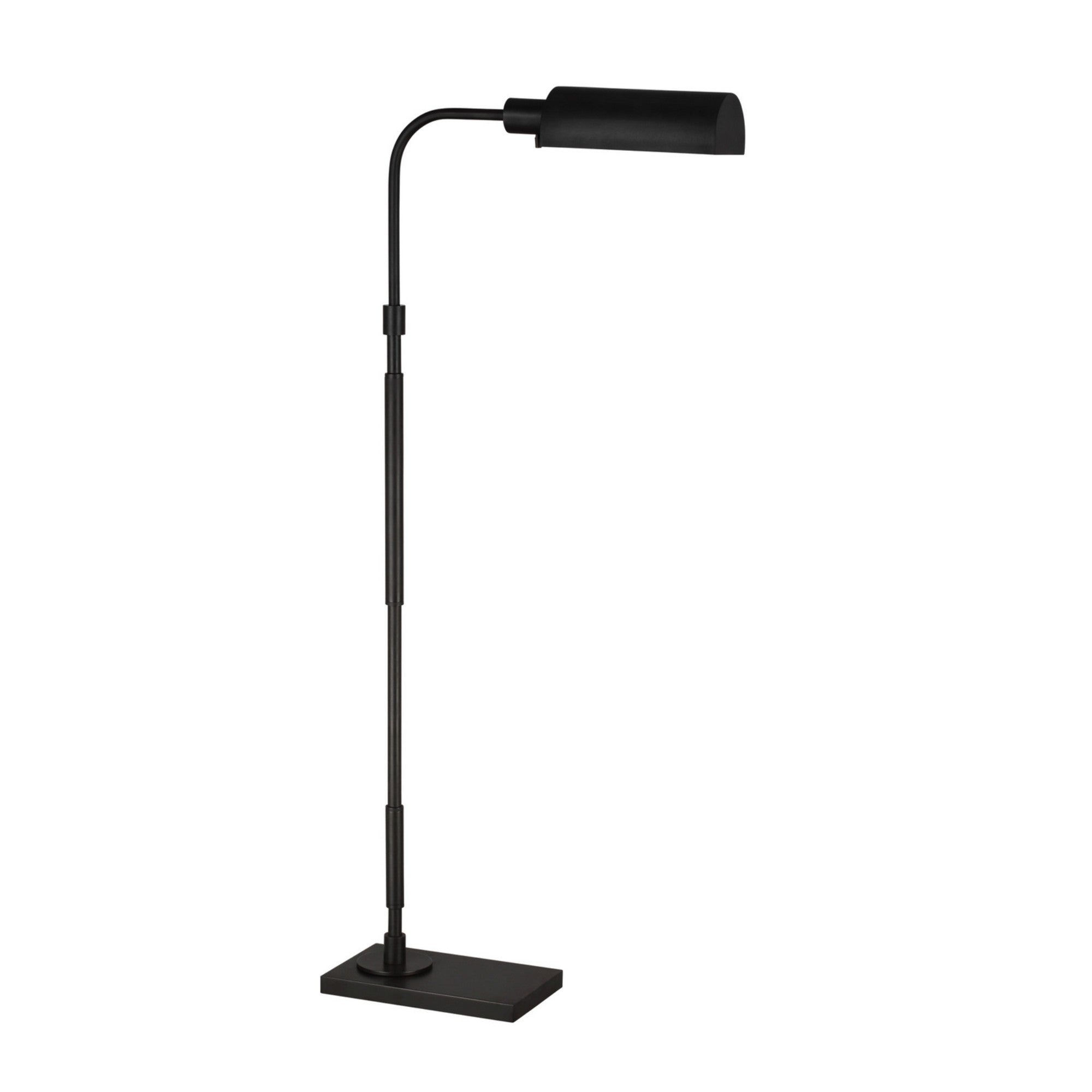 Kenyon 47" Task Floor Lamp, Aged Iron Finish - Bees Lighting