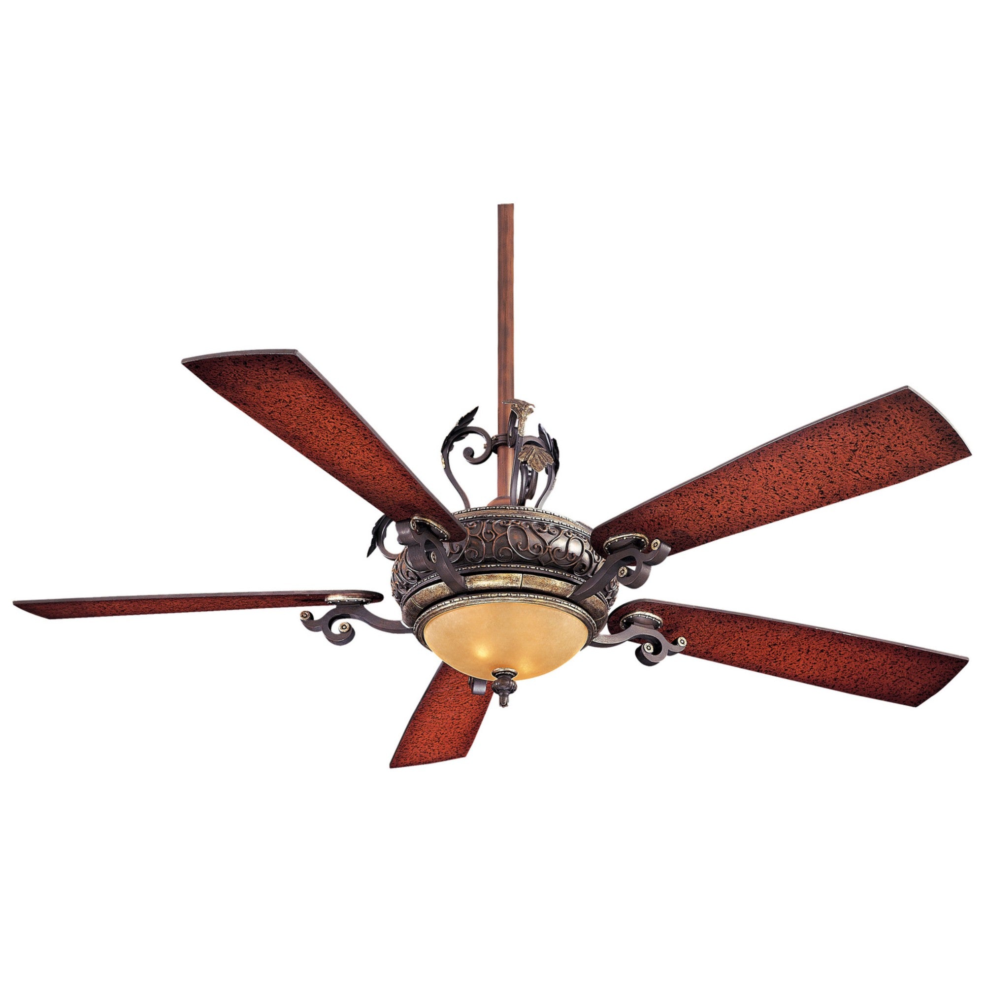 Napoli LED 56" Sterling Walnut Ceiling Fan with Wall Control - Bees Lighting
