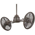 Vintage LED Gyro 42" Dual Ceiling Fan with Light and Wall Control, Oil Rubbed Bronze