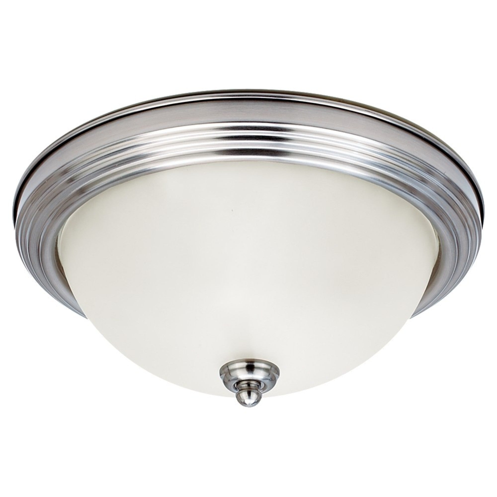 Geary 11" Flush Mount, Brushed Nickel Finish - Bees Lighting