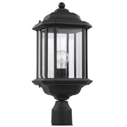 Kent 20" Outdoor Post Lantern, Black Finish with Clear Glass - Bees Lighting