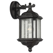 Kent 15" Outdoor Wall Lantern, Oxford Bronze Finish with Clear Seeded Glass - Bees Lighting