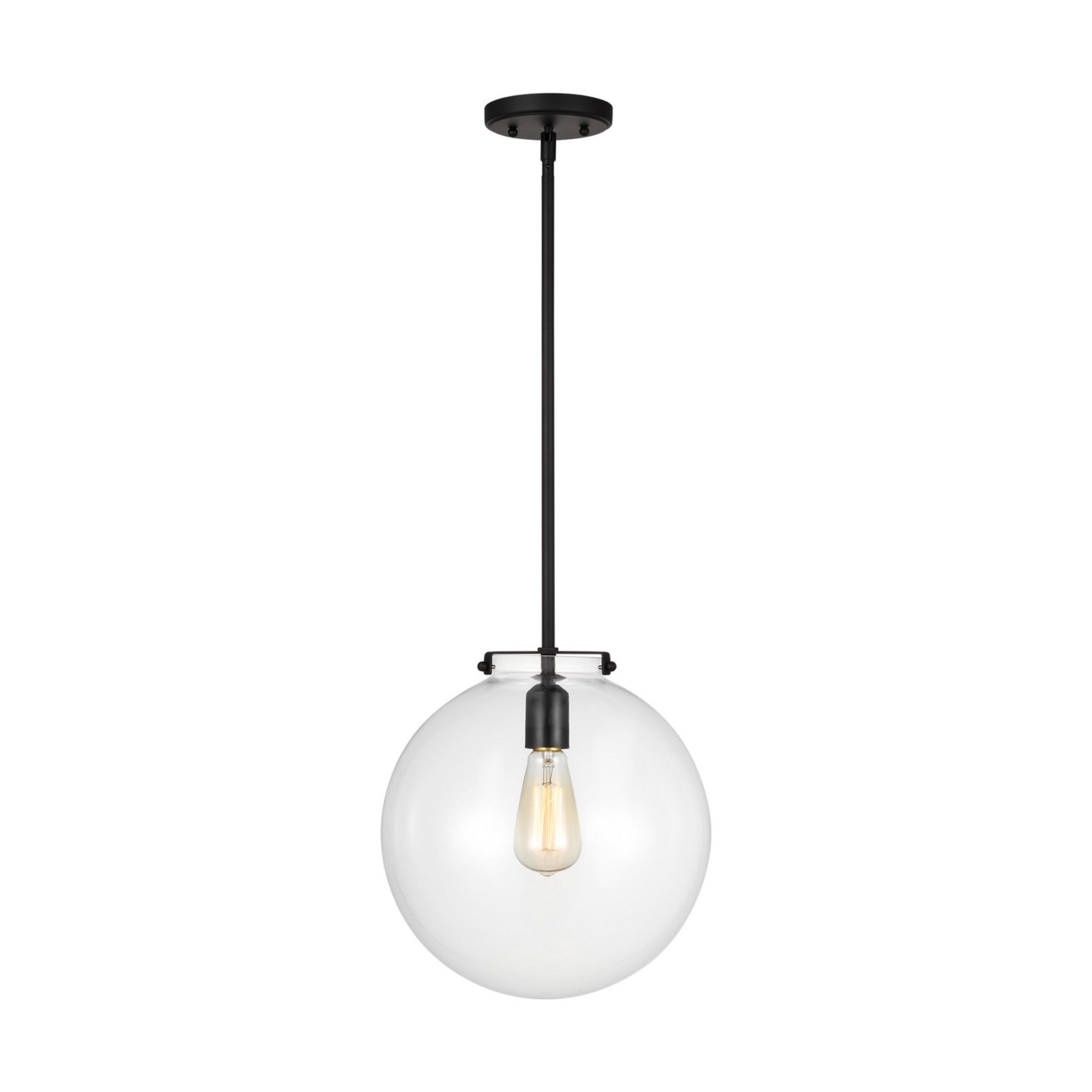 Kate 12" Sphere Pendant, Midnight Black Finish - Bees Lighting