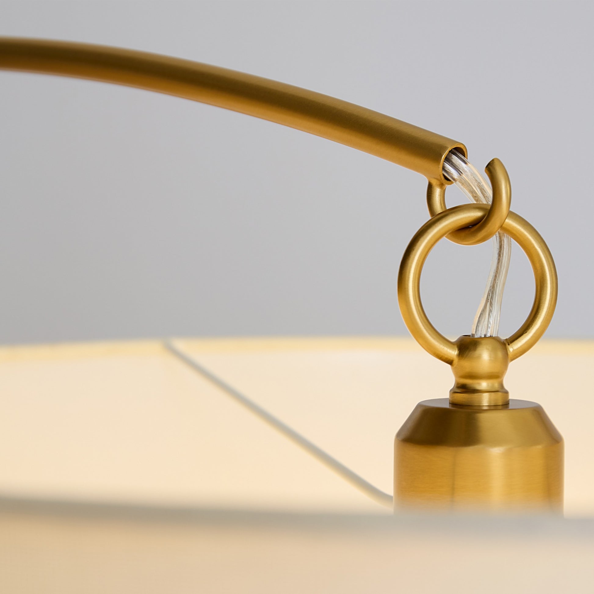 Sawyer 75" Floor Lamp, Burnished Brass Finish - Bees Lighting