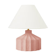 Veneto 17" Small Table Lamp, Dusty Rose Finish - Bees Lighting