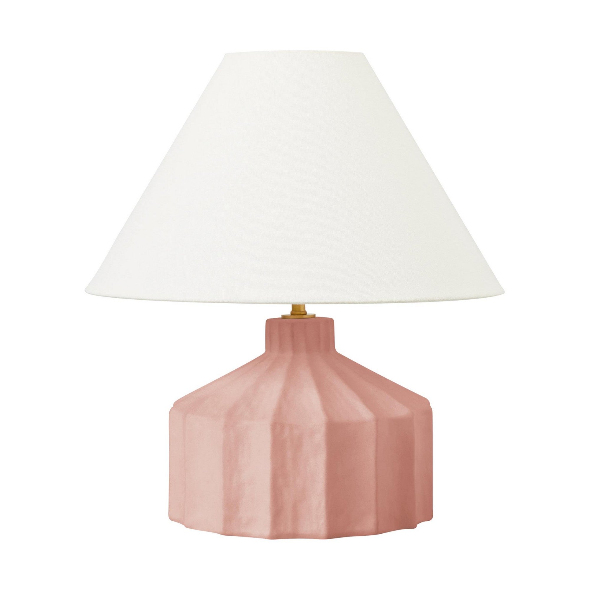 Veneto 17" Small Table Lamp, Dusty Rose Finish - Bees Lighting