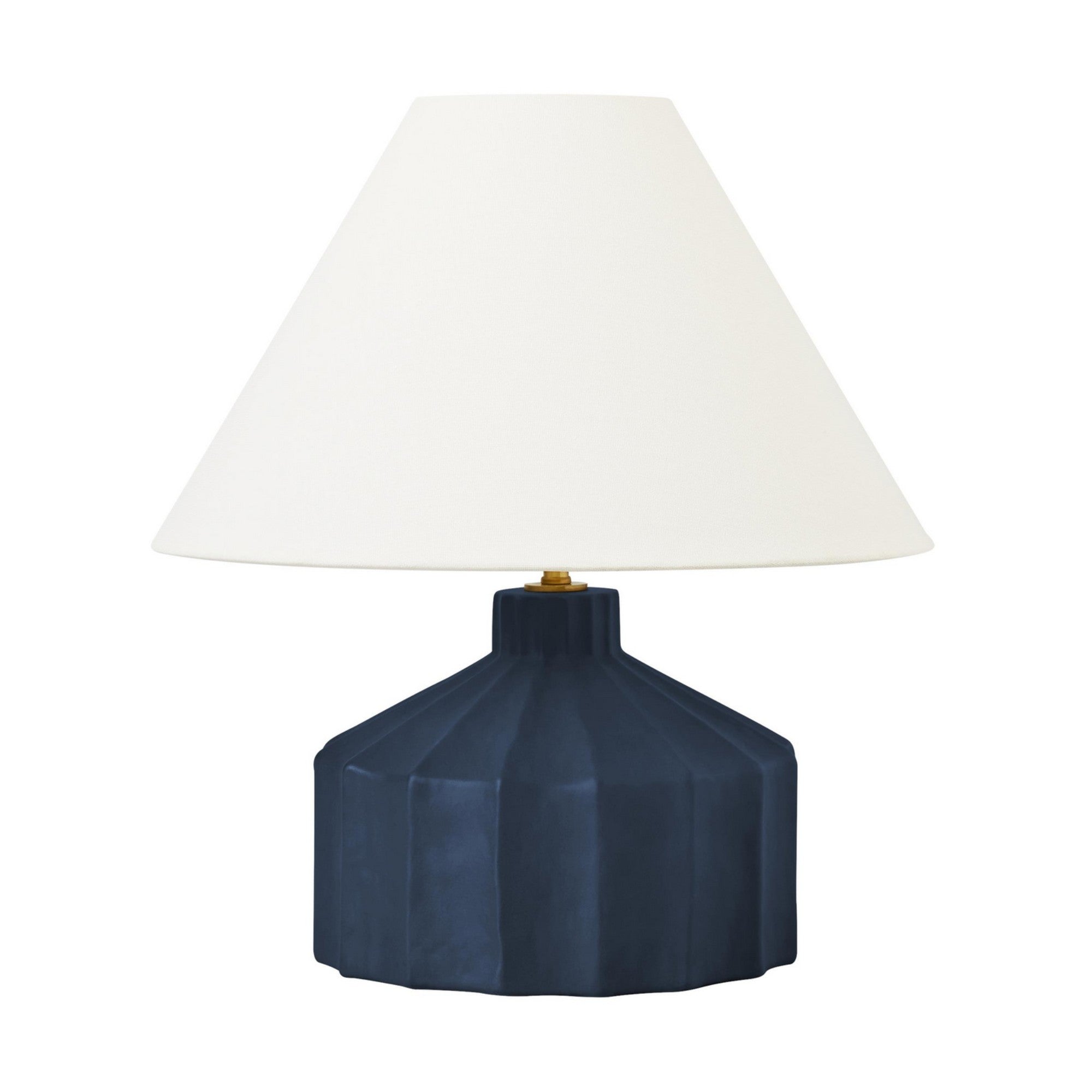 Veneto 17" Small Table Lamp, Matte Medium Blue Wash Finish - Bees Lighting