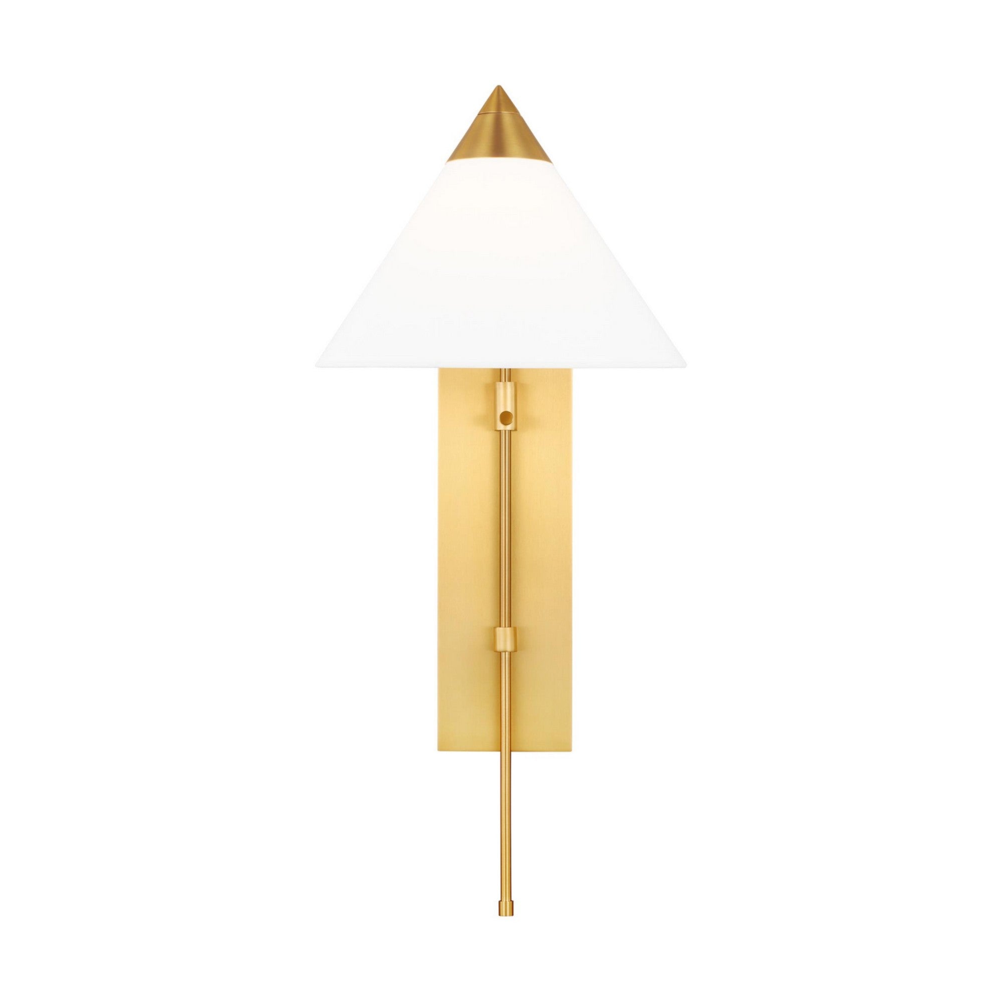 Franklin 26 in. Armed Sconce Burnished Brass finish - Bees Lighting