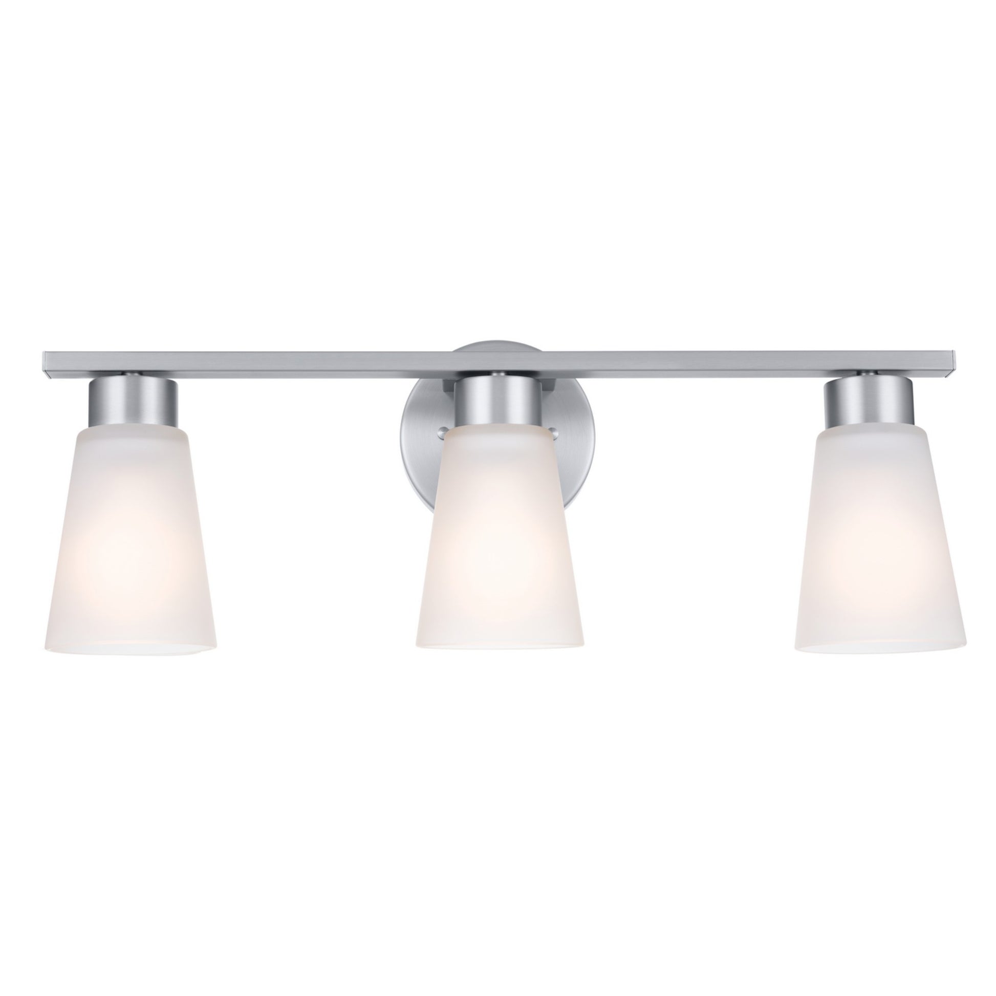 Stamos 22" 3-Light Bath Vanity Light, Brushed Nickel Finish - Bees Lighting