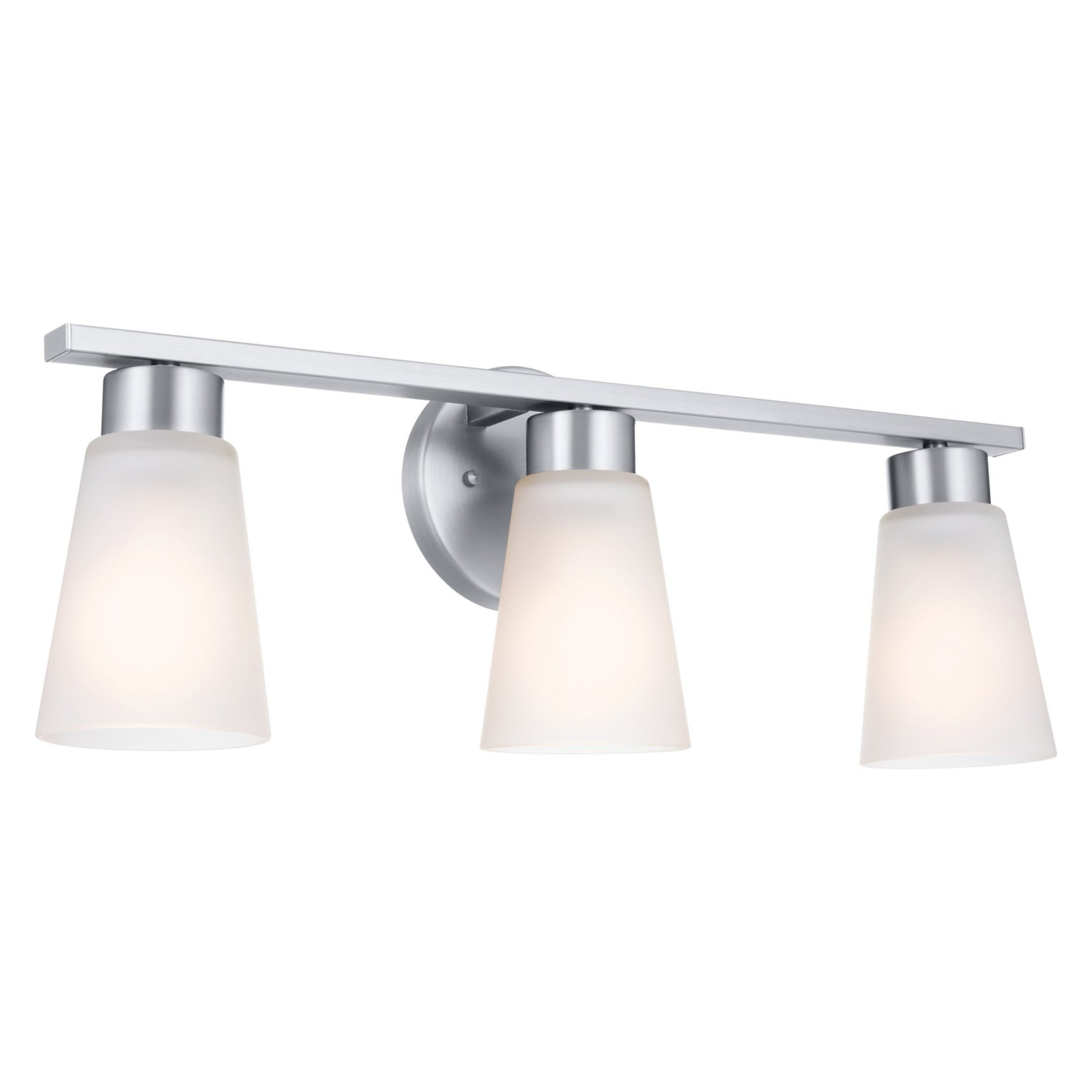 Stamos 22" 3-Light Bath Vanity Light, Brushed Nickel Finish - Bees Lighting