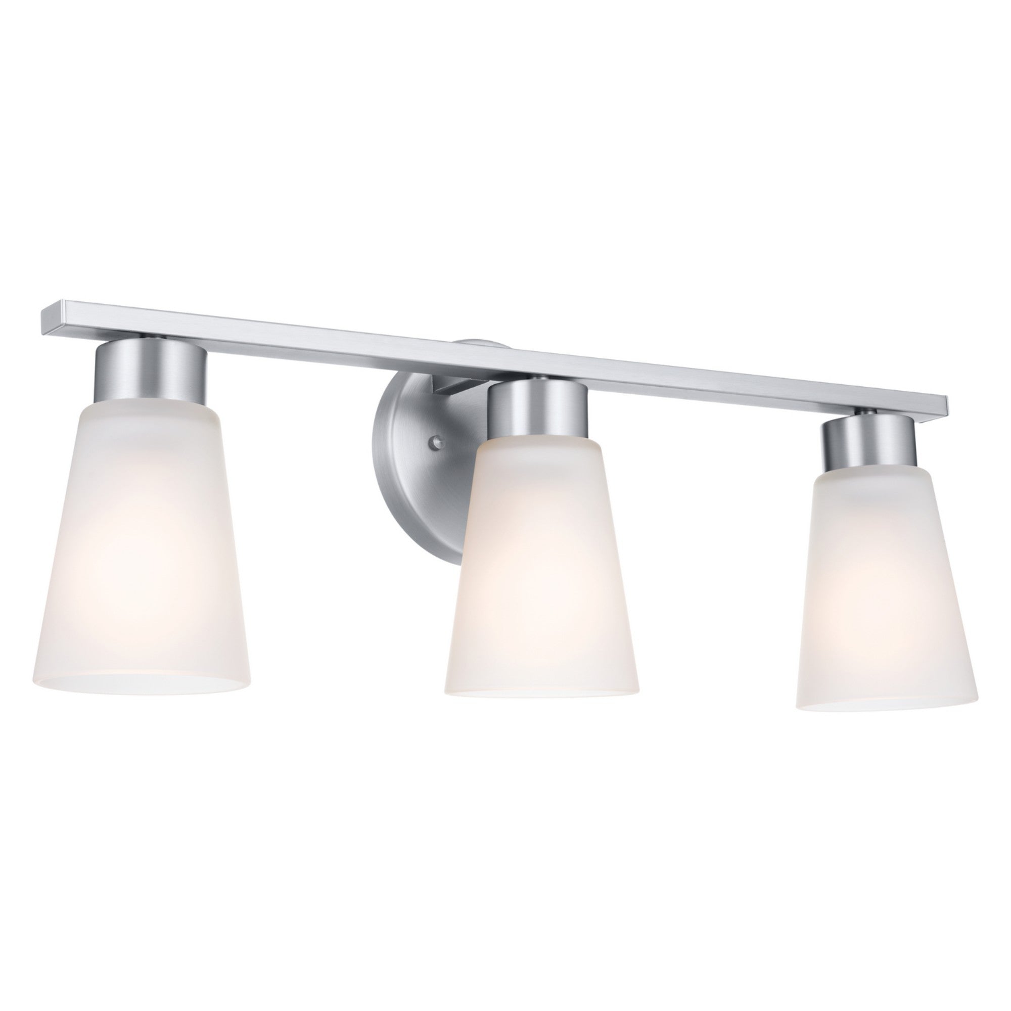 Stamos 22" 3-Light Bath Vanity Light, Brushed Nickel Finish - Bees Lighting