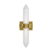 Langston 23" LED Bath Sconce, 277V, Plated Brass Finish - Bees Lighting