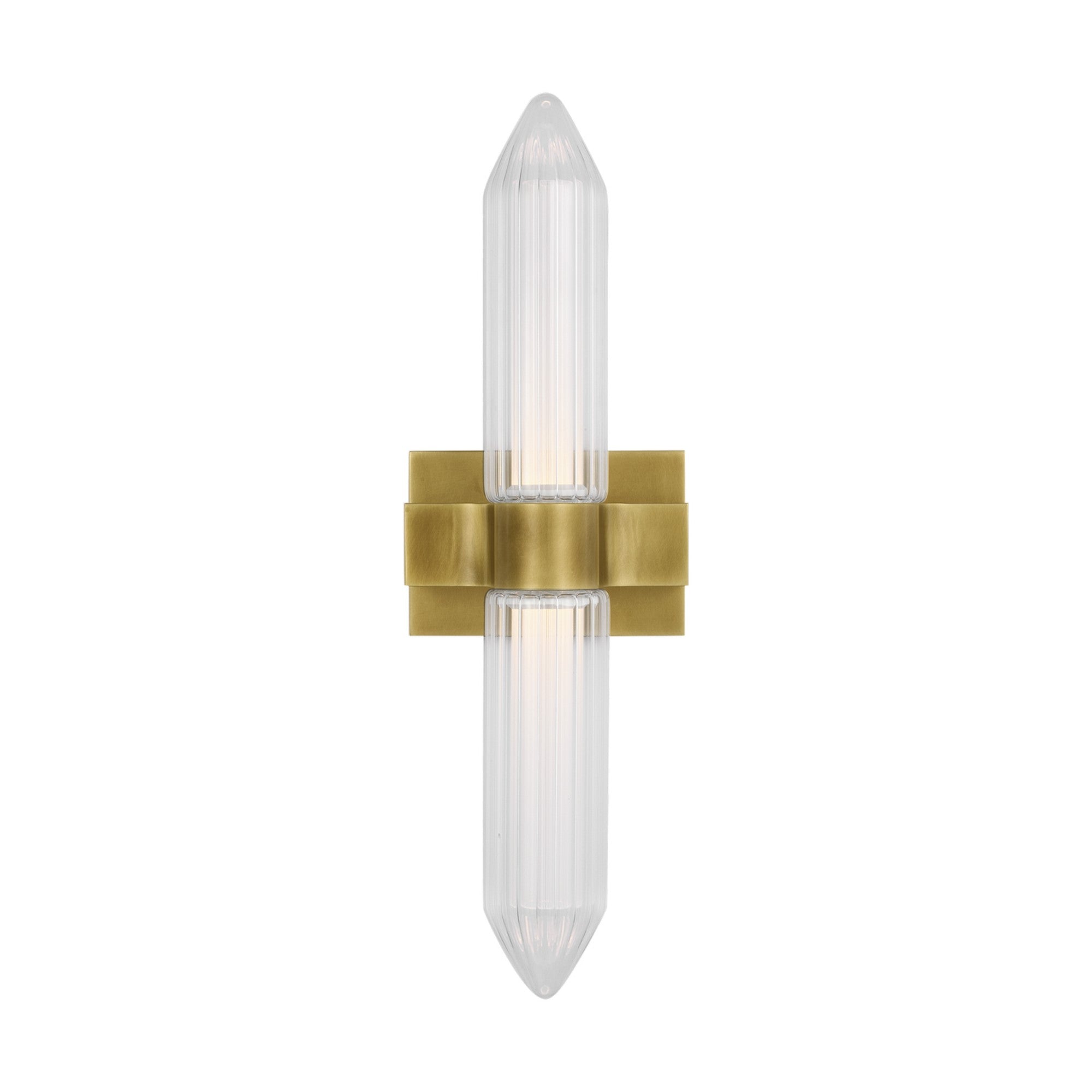 Langston 23" LED Bath Sconce, 277V, Plated Brass Finish - Bees Lighting