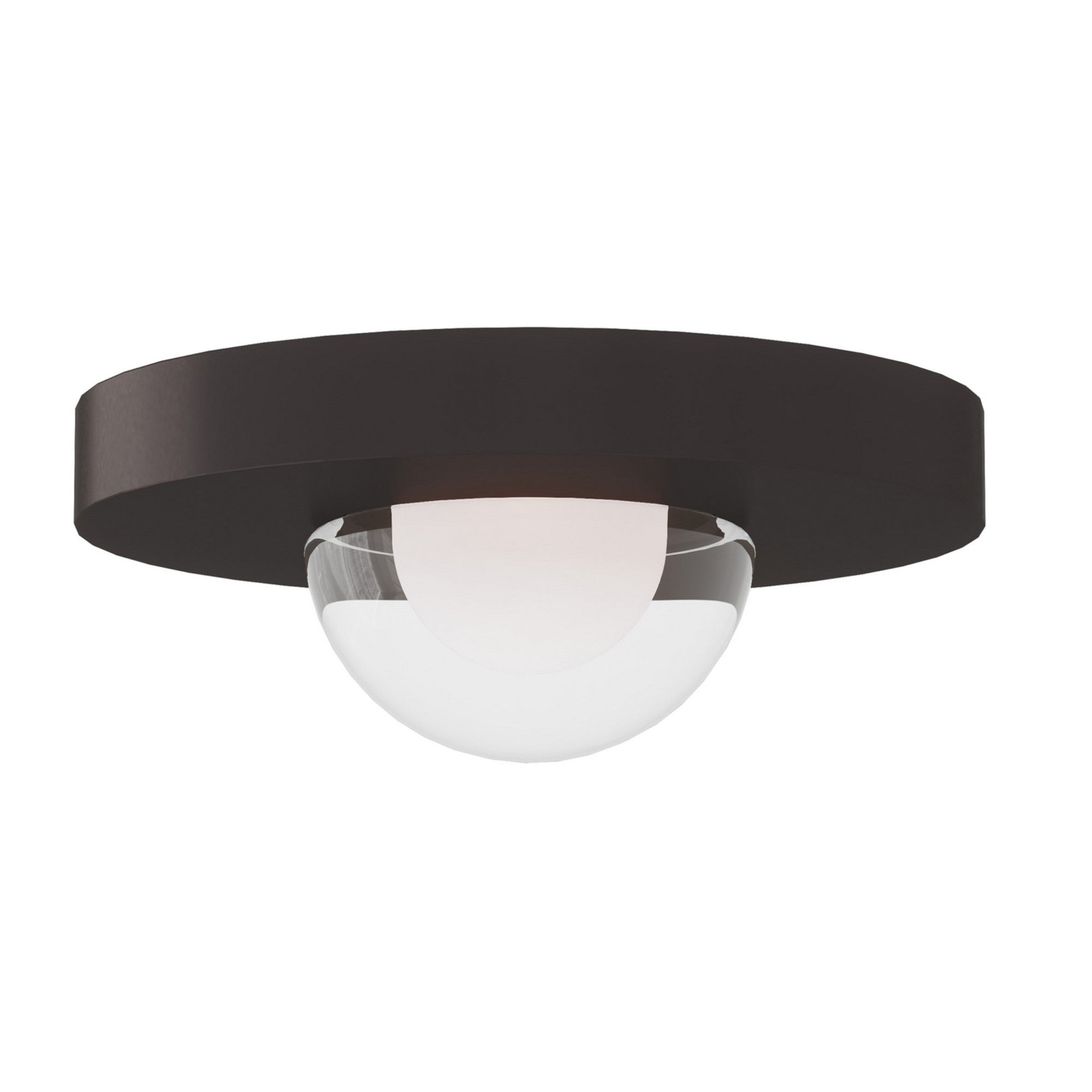Ebell 5" LED Mini Flush Mount, 120-277V, Natural Brass Finish - Bees Lighting