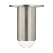 Ebell 6" LED Small Flush Mount, 120-277V, Antique Nickel Finish - Bees Lighting