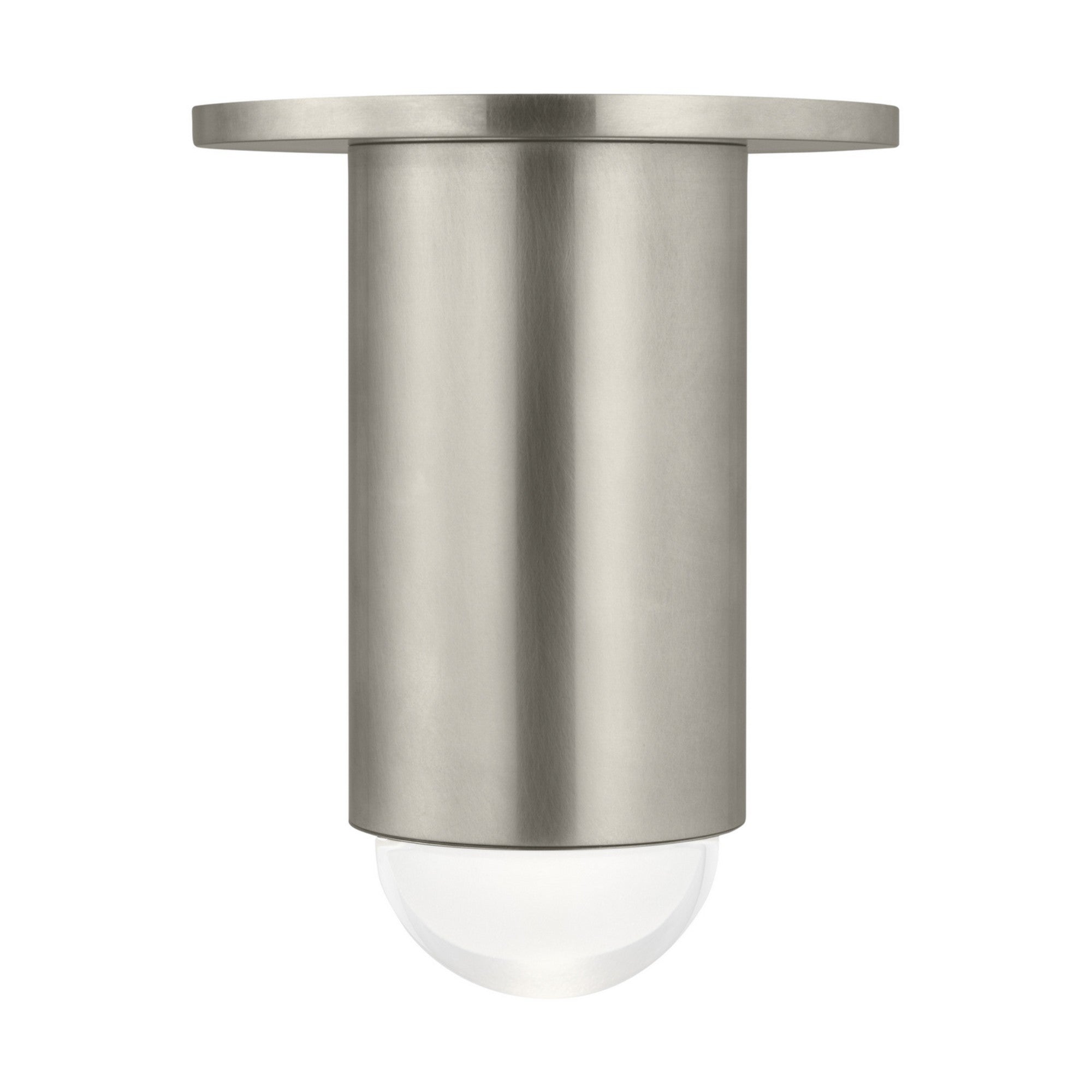 Ebell 6" LED Small Flush Mount, 120-277V, Antique Nickel Finish - Bees Lighting