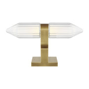 Langston LED Table Lamp, Plated Brass Finish - Bees Lighting