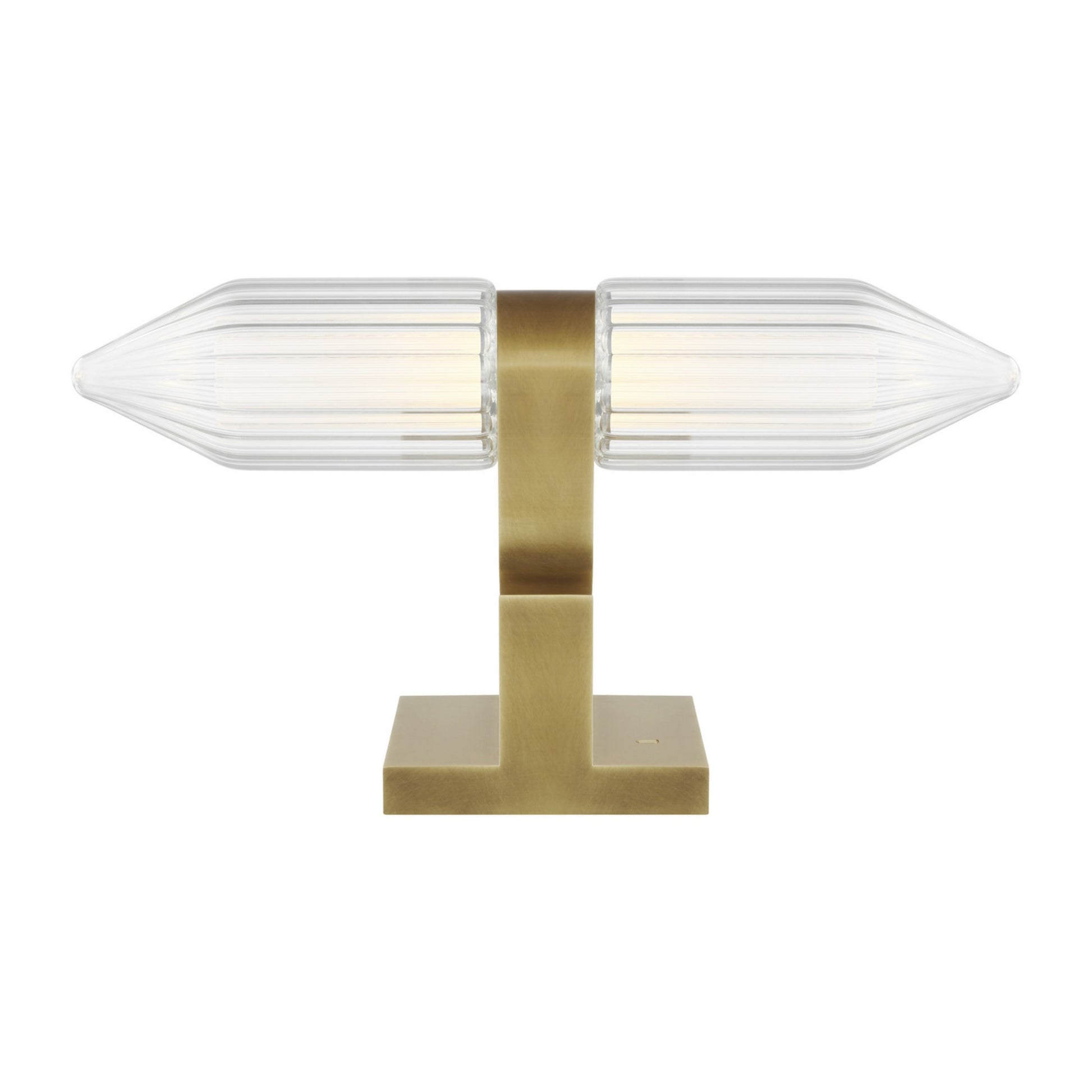 Langston LED Table Lamp, Plated Brass Finish - Bees Lighting