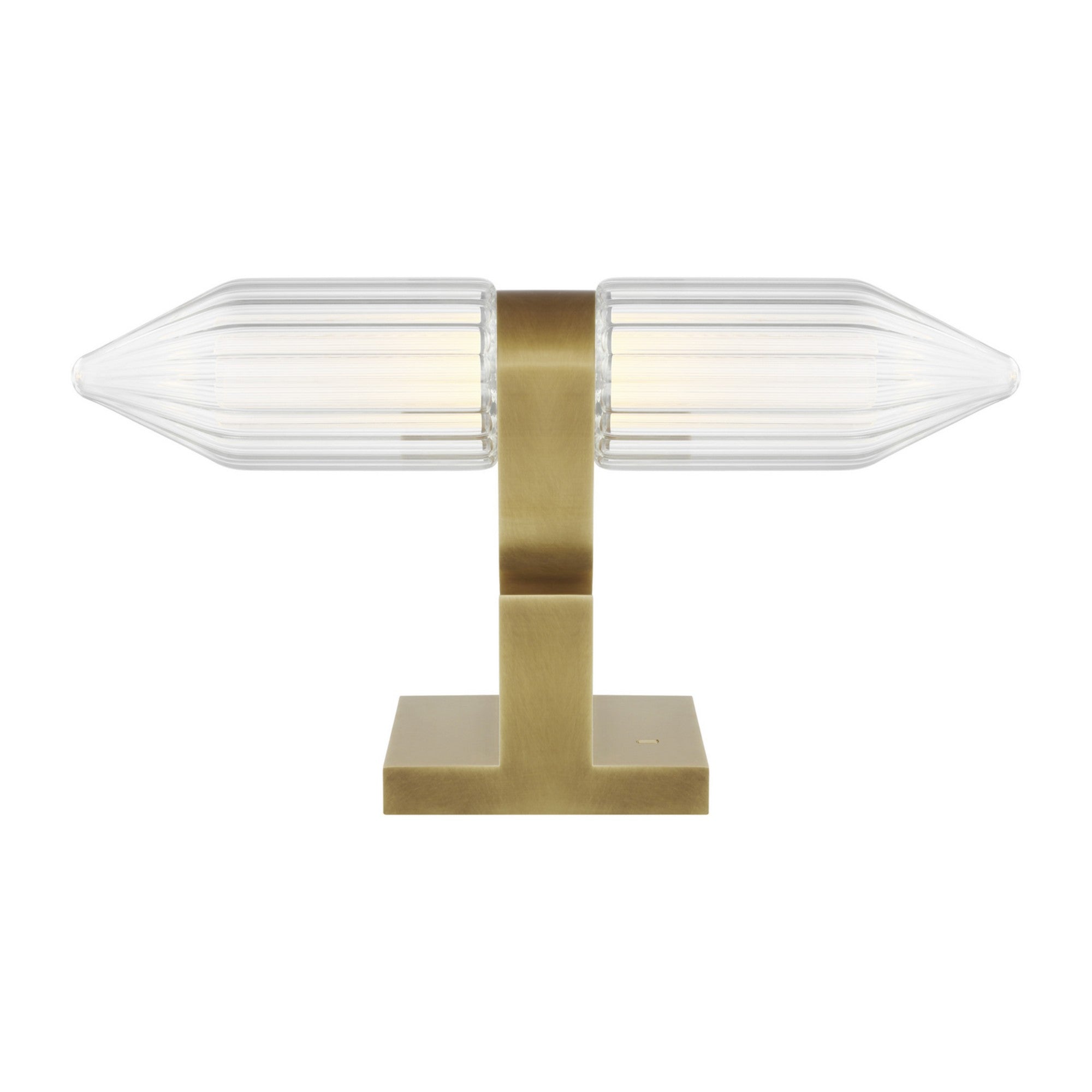 Langston LED Table Lamp, Plated Brass Finish - Bees Lighting