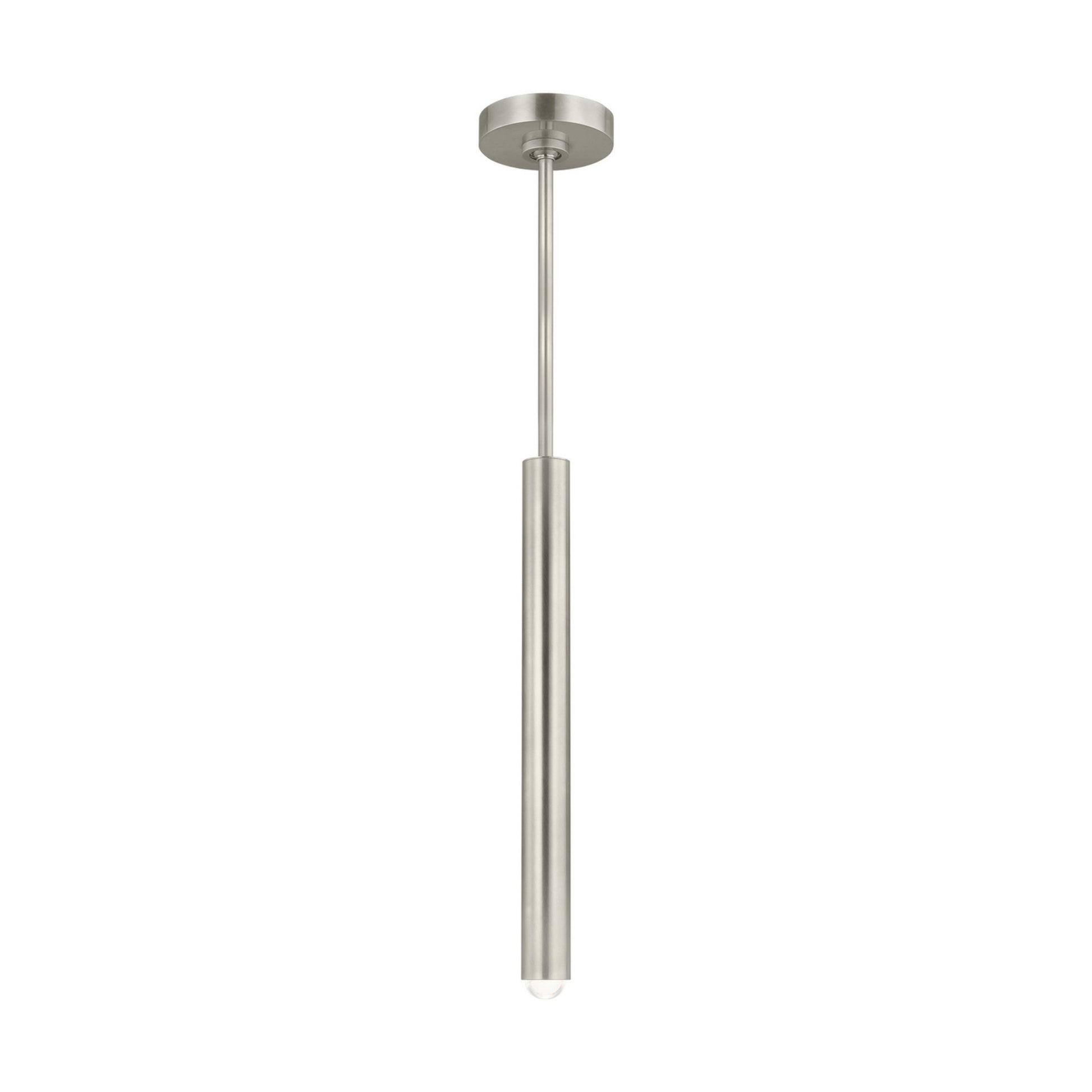 Ebell 17" LED Small Pendant, 120V, Antique Nickel Finish - Bees Lighting