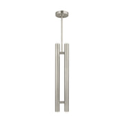 Ebell 5" LED 2-Light Pendant, 120V, Antique Nickel Finish - Bees Lighting