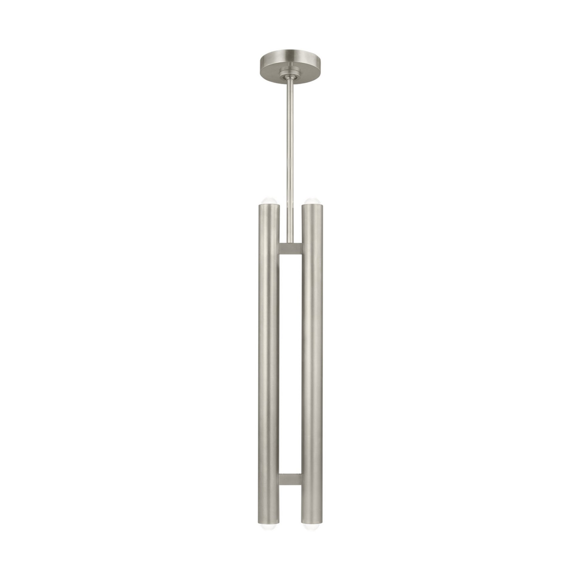 Ebell 5" LED 2-Light Pendant, 120V, Antique Nickel Finish - Bees Lighting