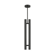 Ebell 5" LED 2-Light Pendant, 277V, Dark Bronze Finish - Bees Lighting