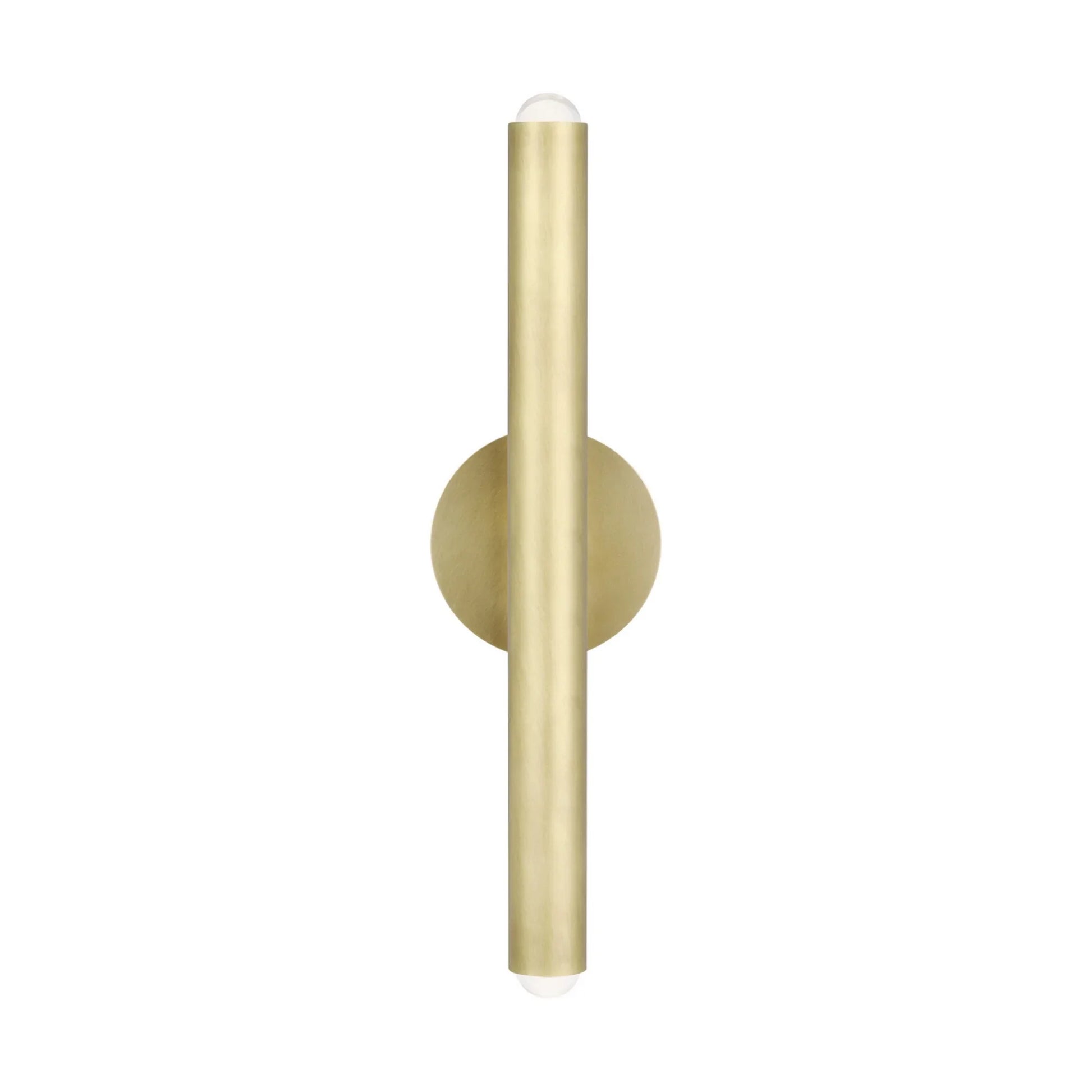 Ebell 16" Wall Sconce, 120-277V, Natural Brass Finish - Bees Lighting