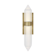 Langston 18" LED Bath Sconce, 277V, Plated Brass Finish - Bees Lighting